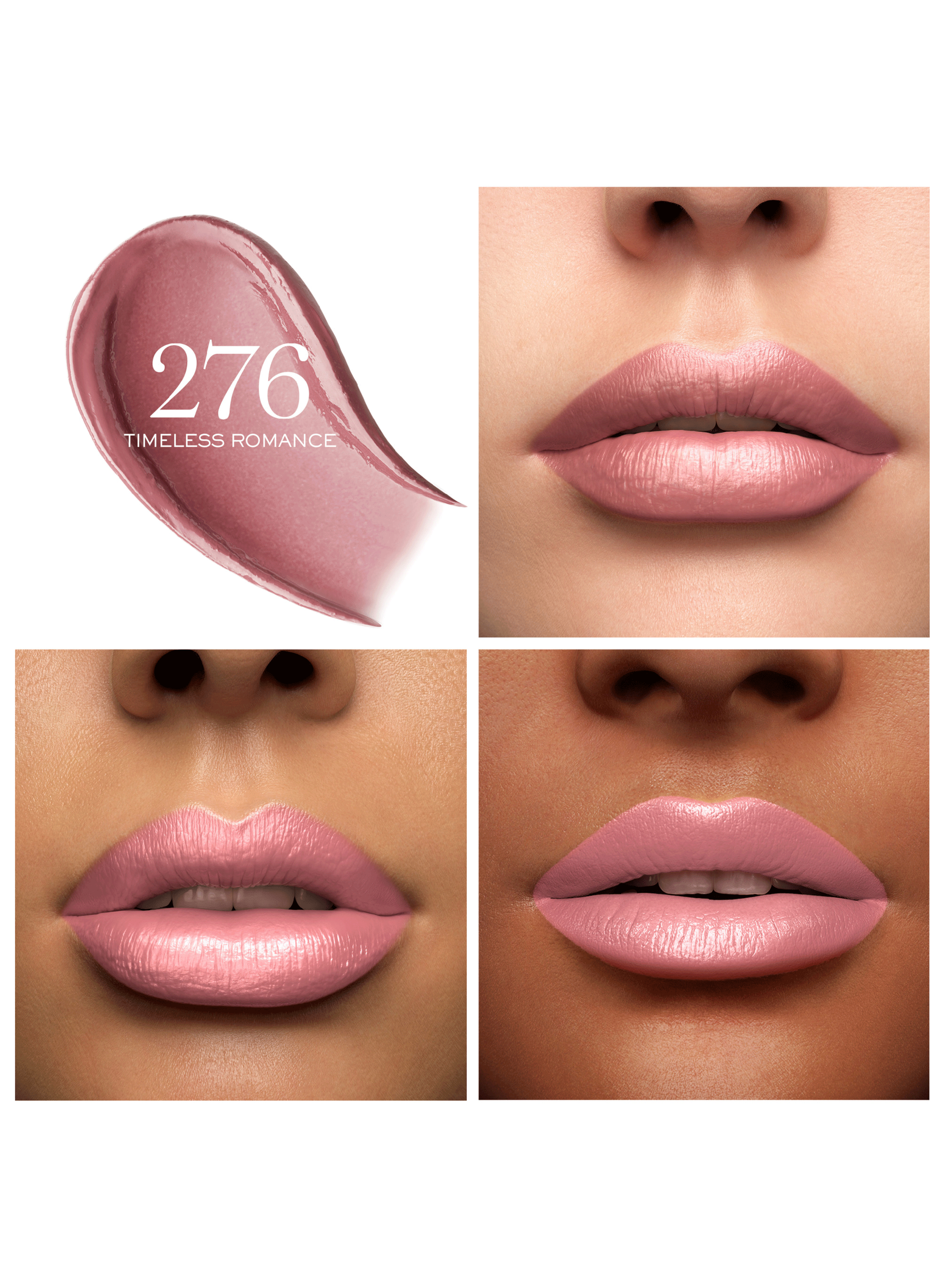 L?Absolu Rouge Cream satin lipstick - Long-lasting hydration and comfort LANCÔME 276 timeless romance