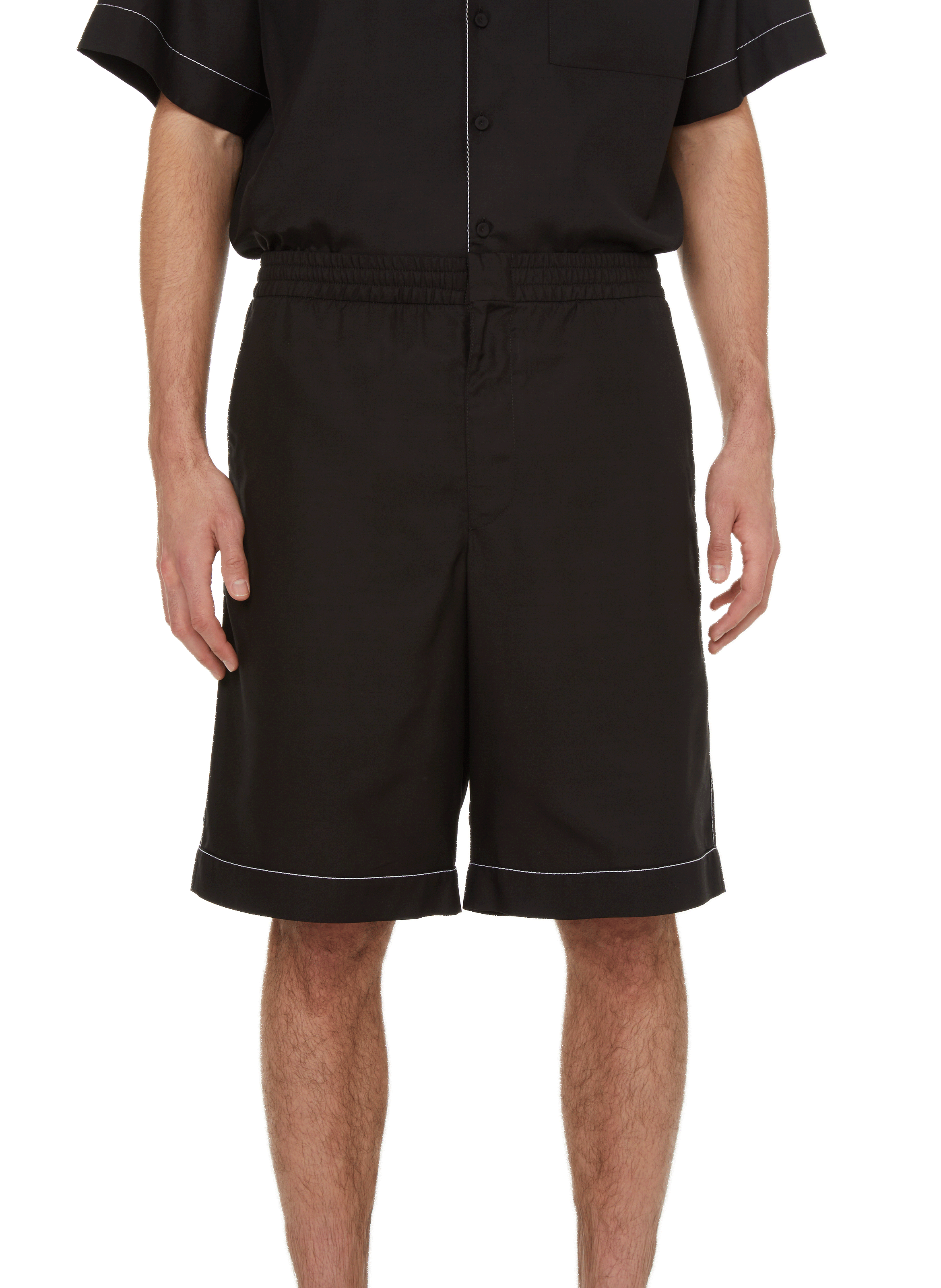 PRADA Silk shorts Black