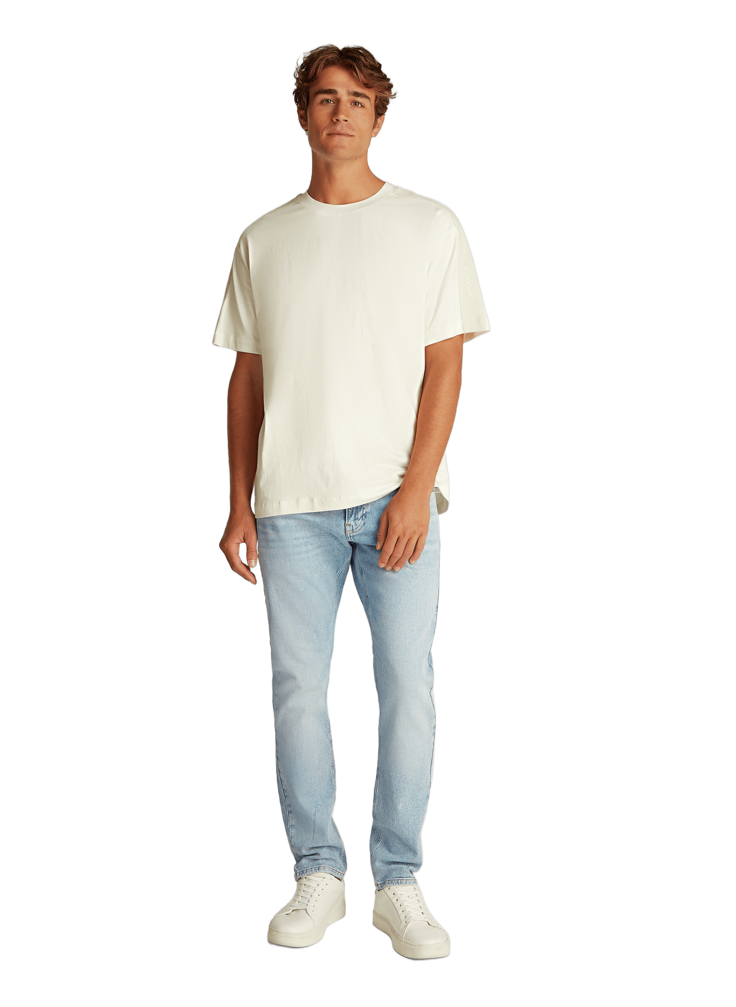 Regular straight-cut jeans CALVIN KLEIN White