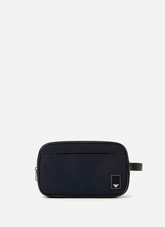 TH EMBLEM WASHBAG CO Blue by EMPORIO ARMANI EMPORIO ARMANI TH EMBLEM WASHBAG CO Blue