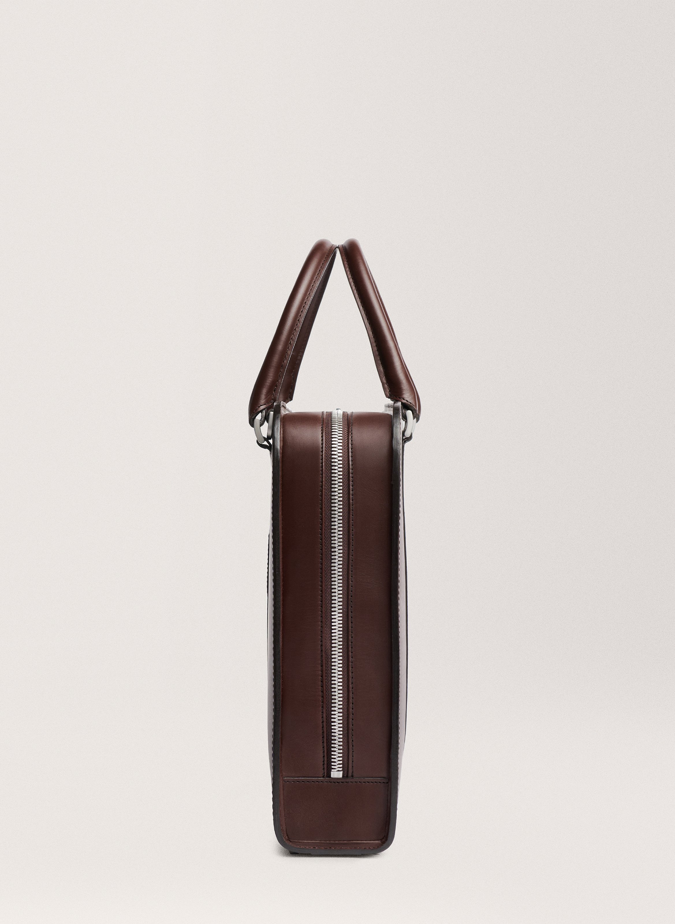 Porte-documents 'Palissy Briefcase' en cuir vachetta CARL FRIEDRIK Marron