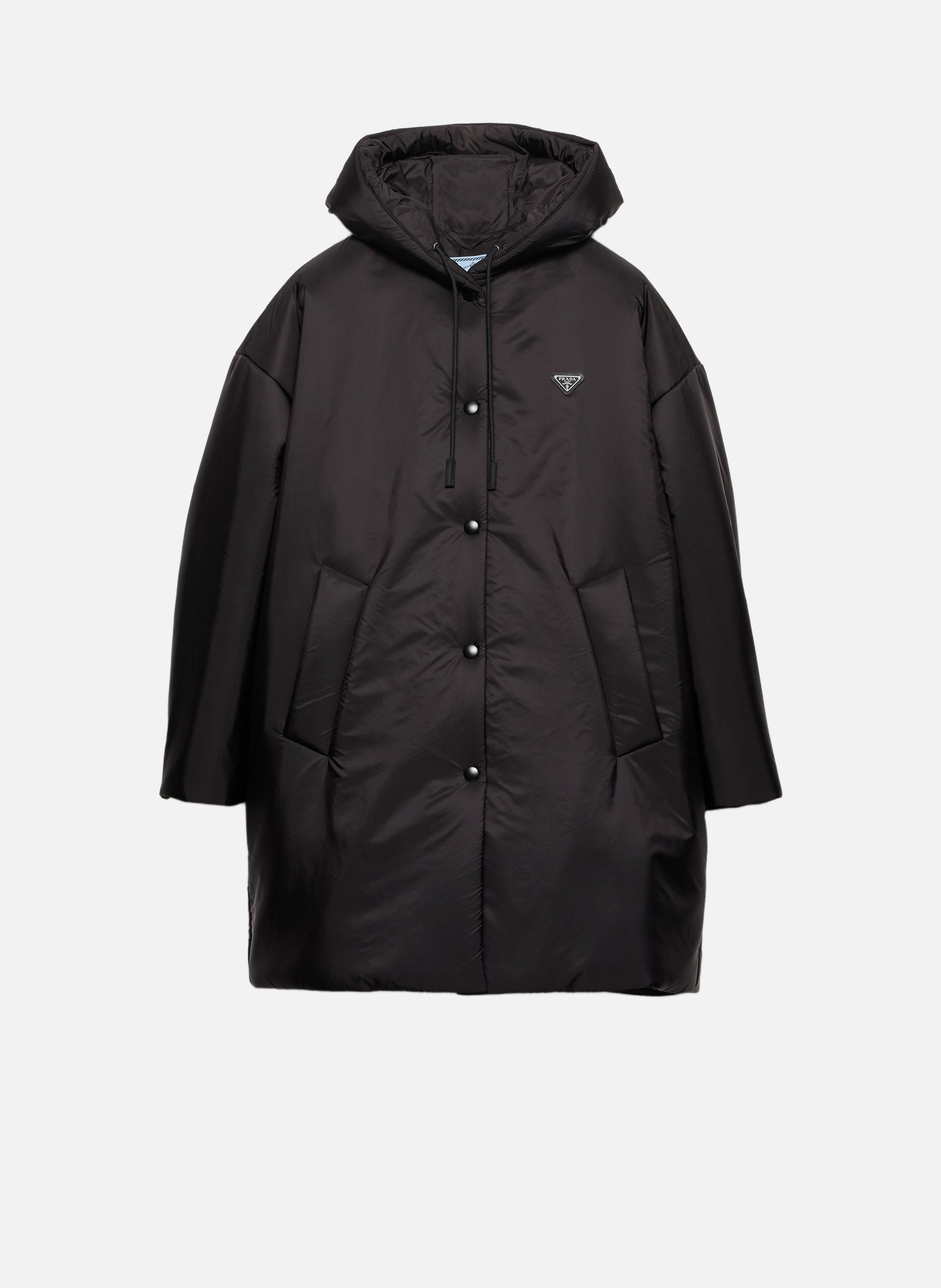 Imperméable en re-nylon léger PRADA Noir