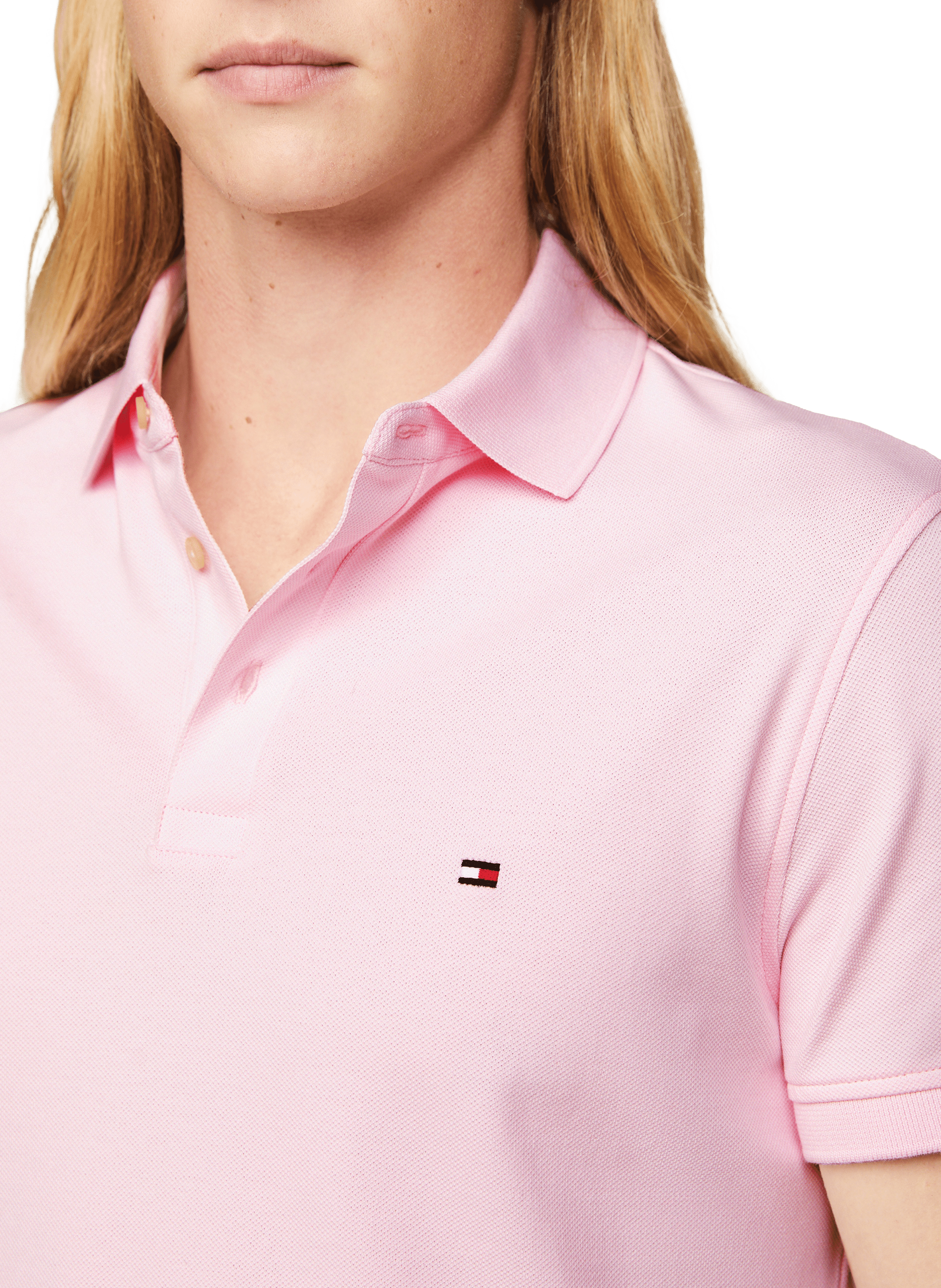 Short-sleeved polo shirt TOMMY HILFIGER Pink