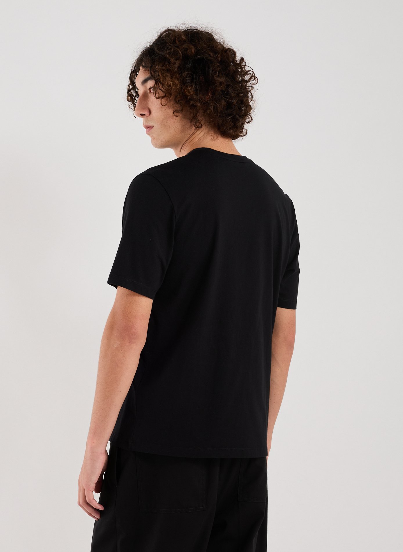 Cotton T-shirt Fox Regular Black