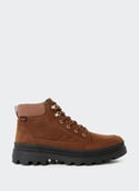 Mid-high leather wedge shoes PALLATROOPER CUFF2 Bison