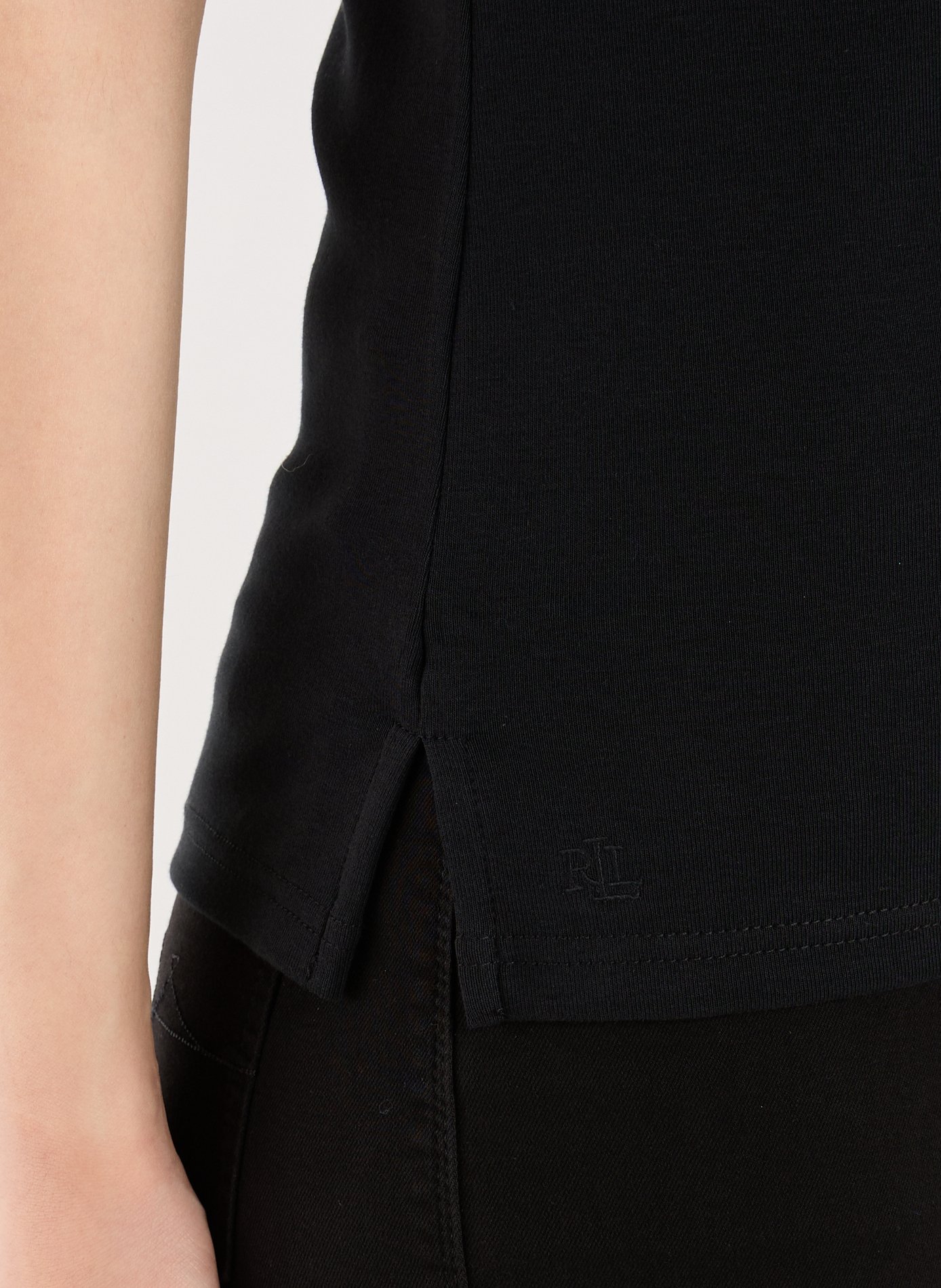 T-shirt en coton mélangé LAUREN Noir