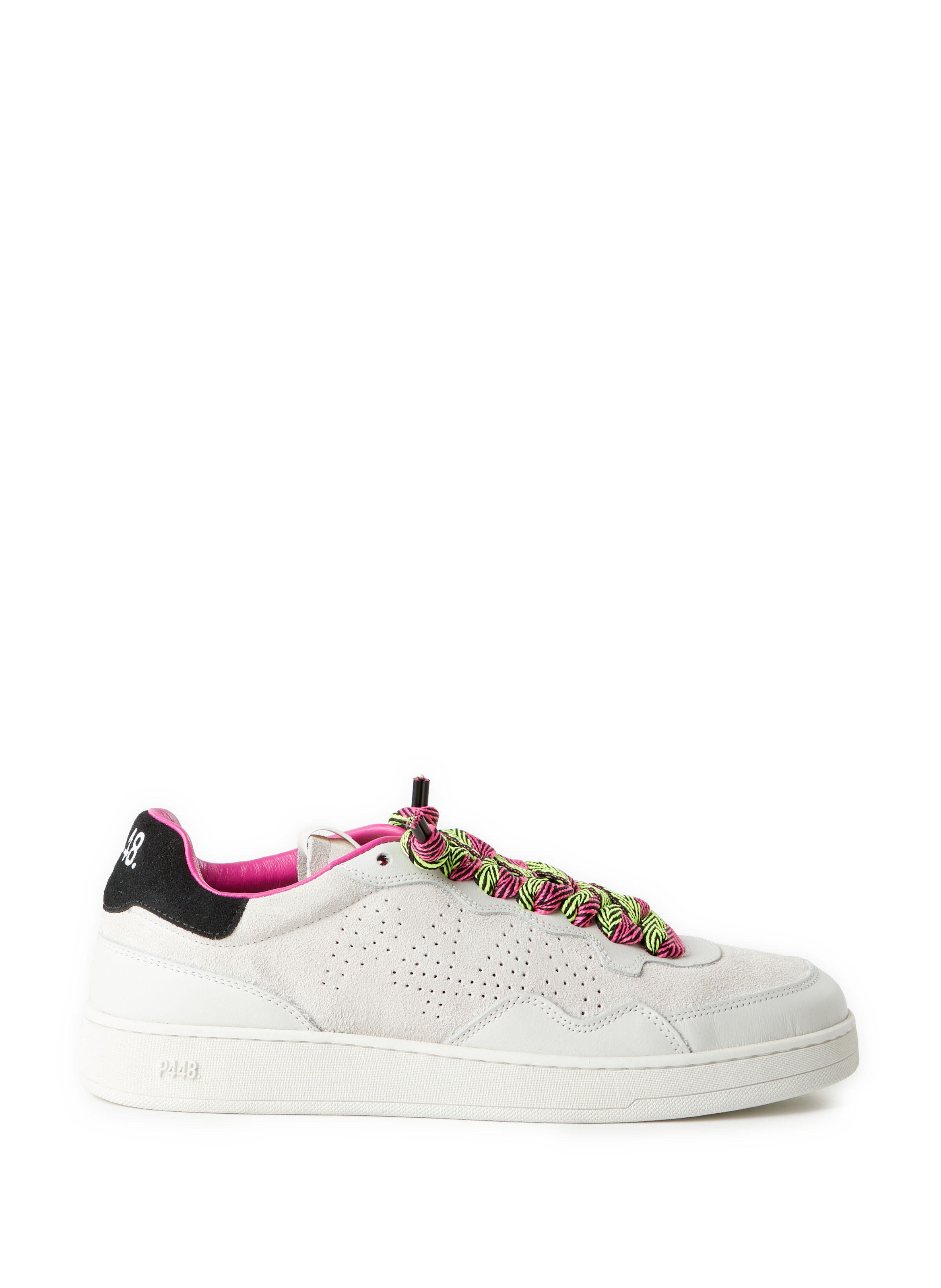 P448 Bi-material sneakers Multicolour