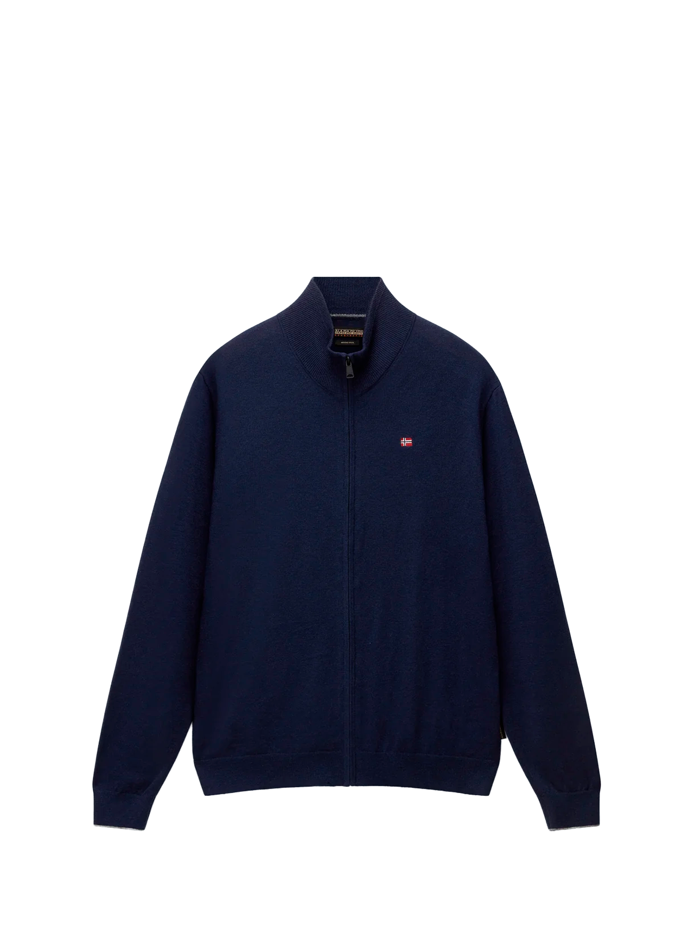 Wool zip sweatshirt NAPAPIJRI Blue