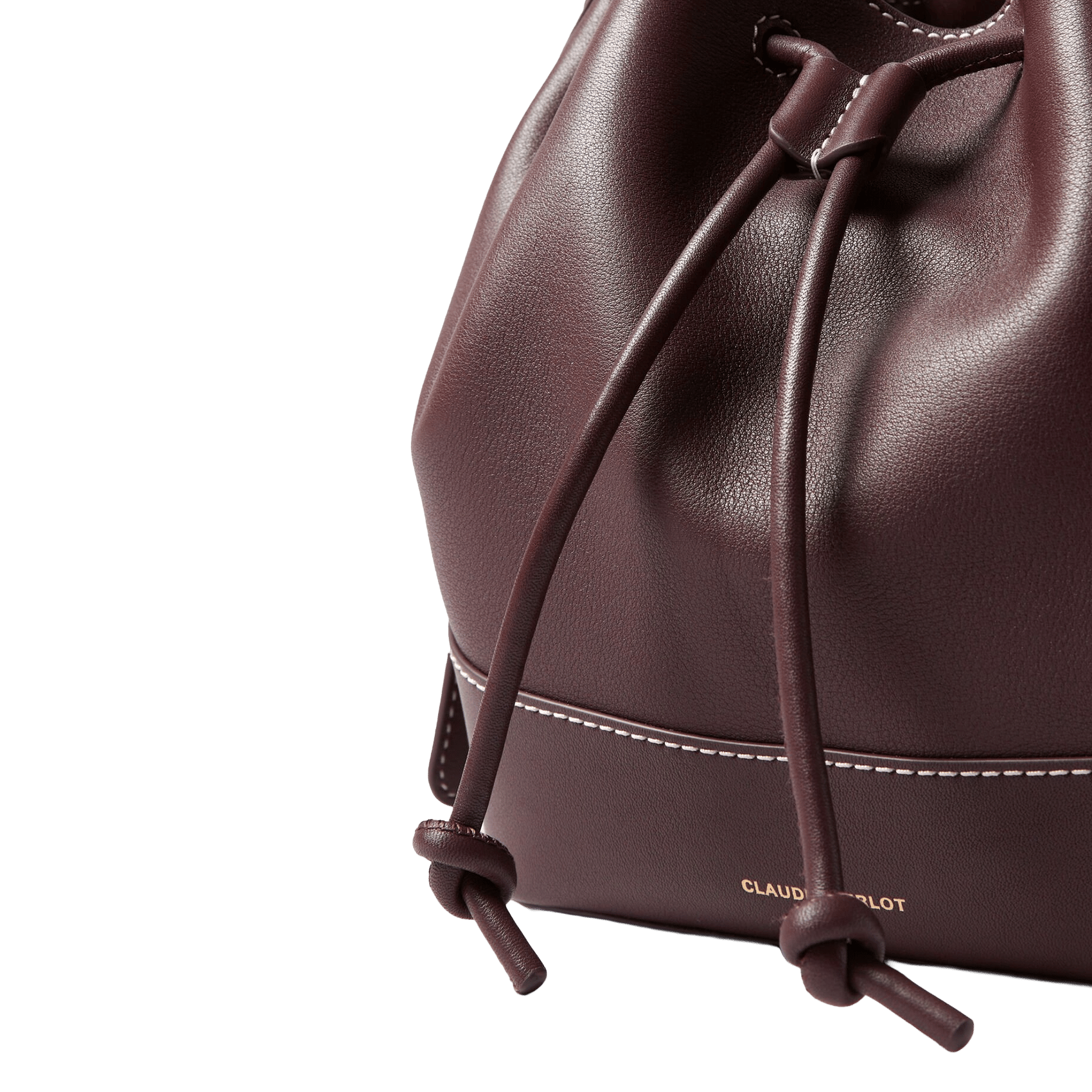 Sac bandoulière sceau en cuir CLAUDIE PIERLOT Rouge