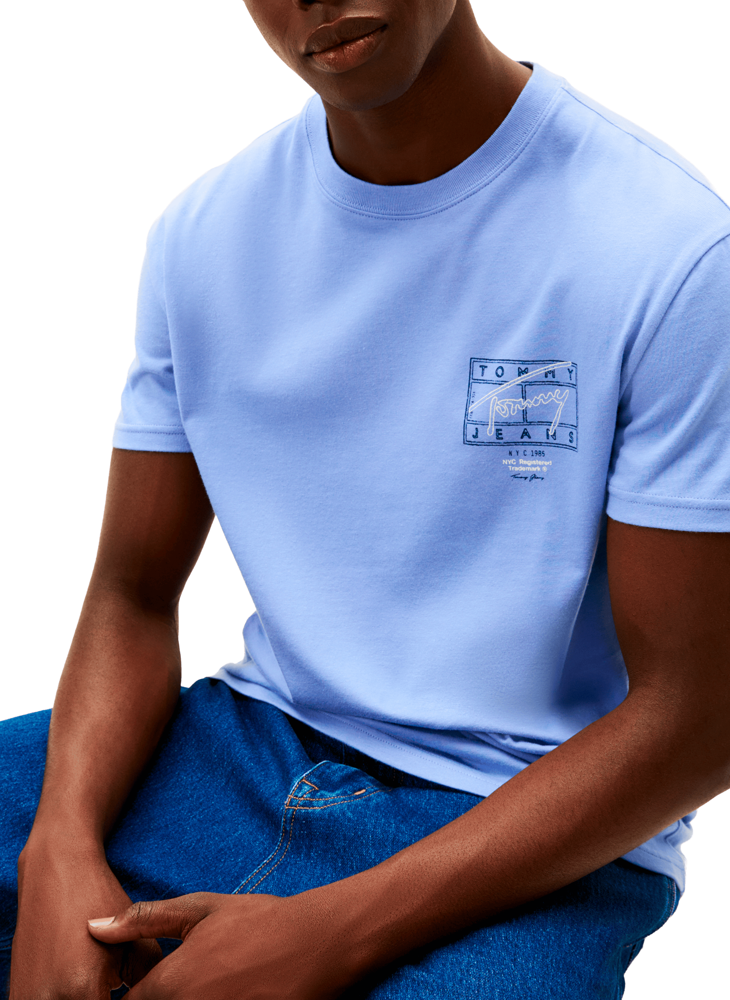 Short-Sleeve Cotton T-Shirt  TOMMY HILFIGER Blue