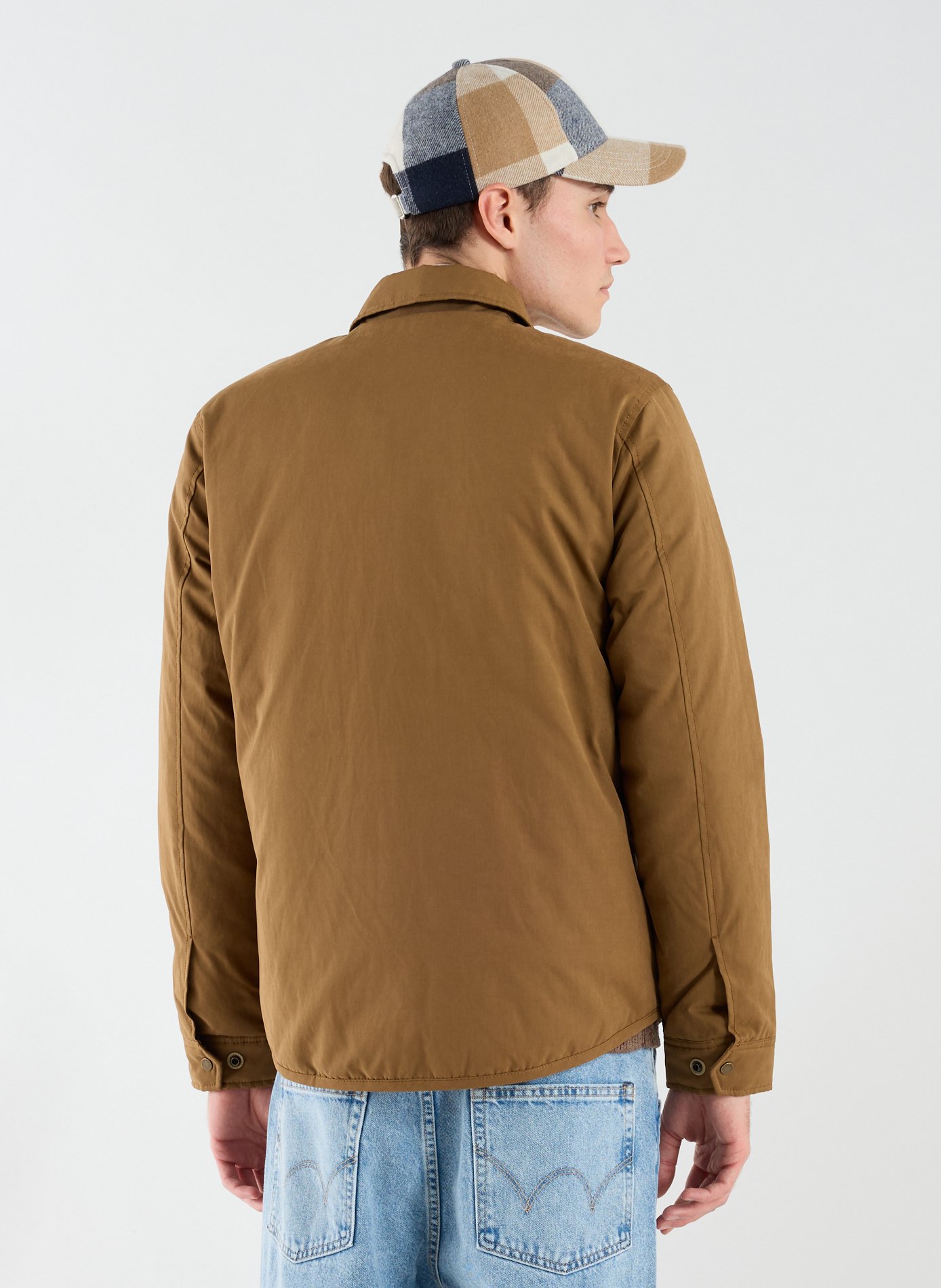 Surchemise droite col classique WOOLRICH Marron