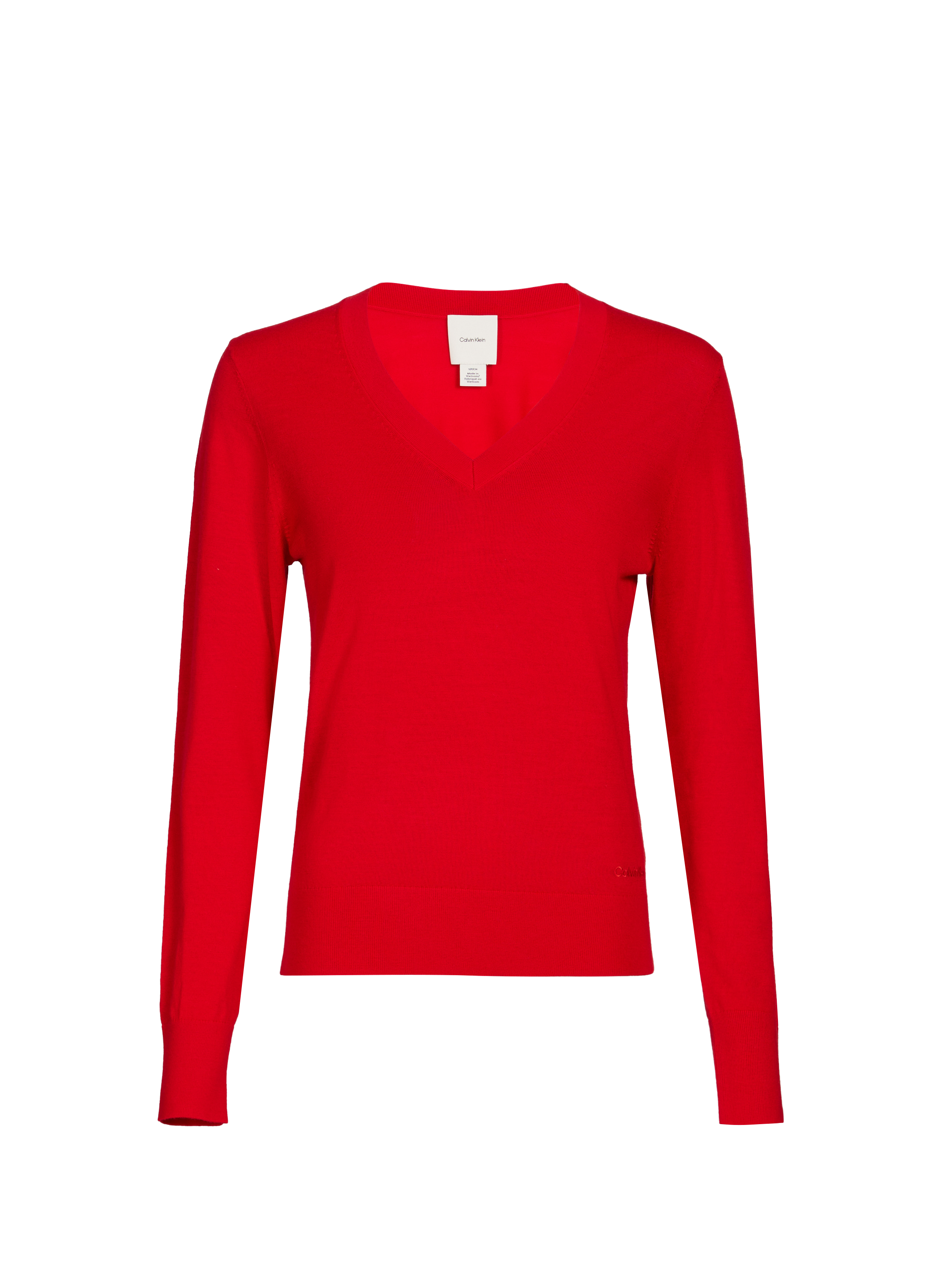 CALVIN KLEIN Pull en laine Rouge