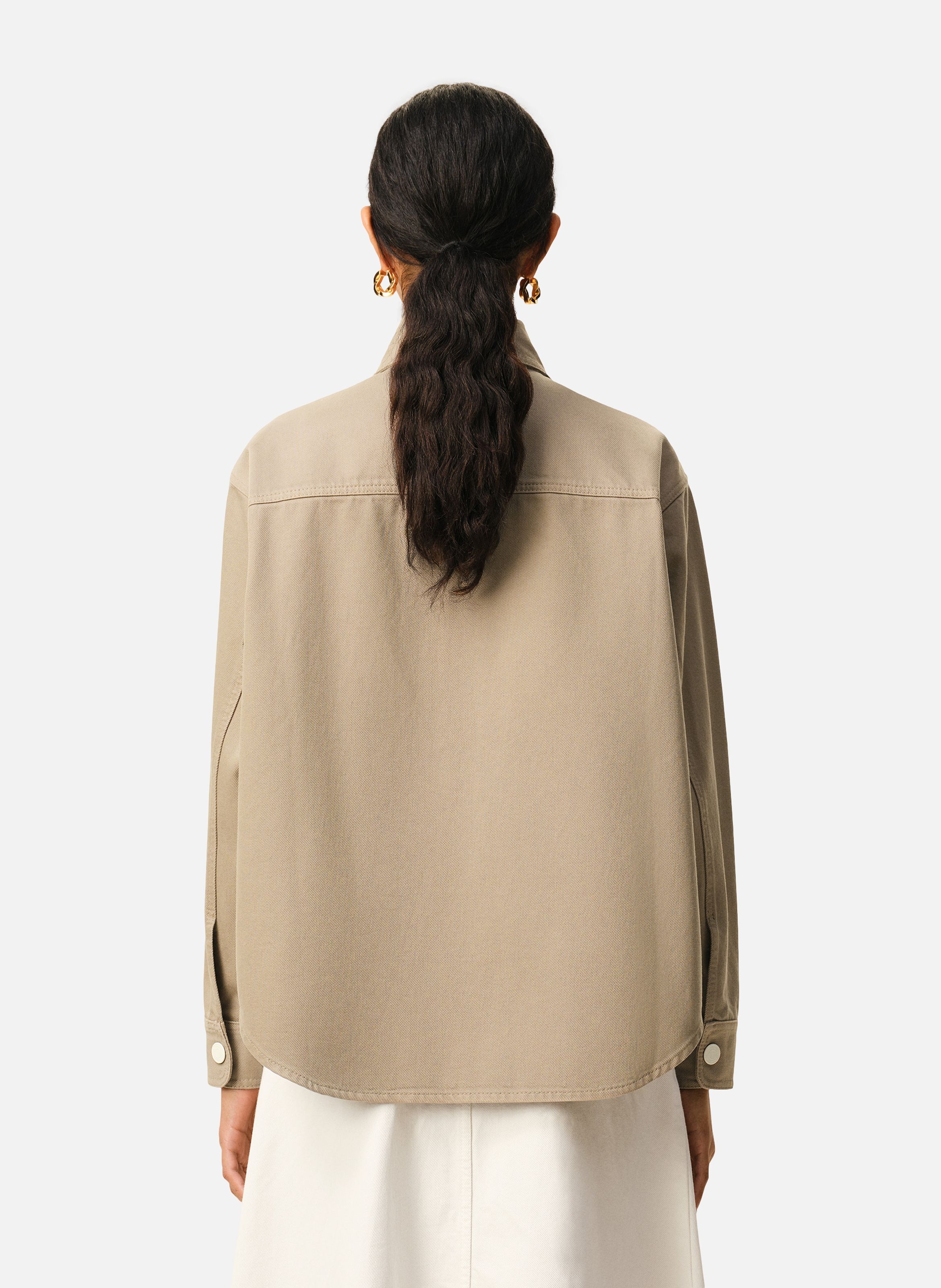 Surchemise ami de coeur en crochet unisexe en coton AMI PARIS Beige