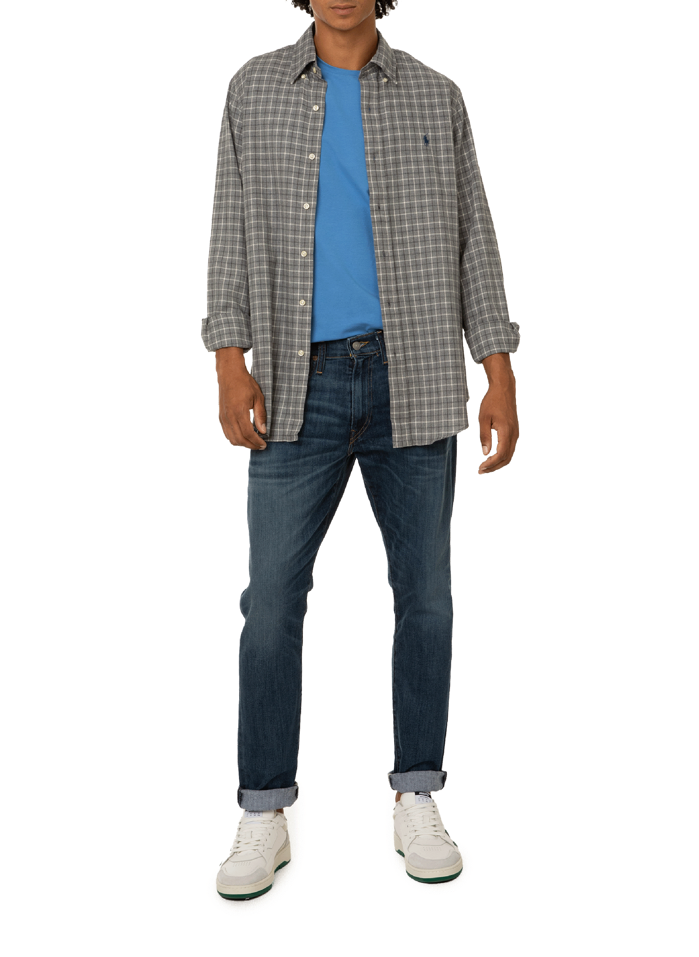 Chemise à carreaux POLO RALPH LAUREN Gris