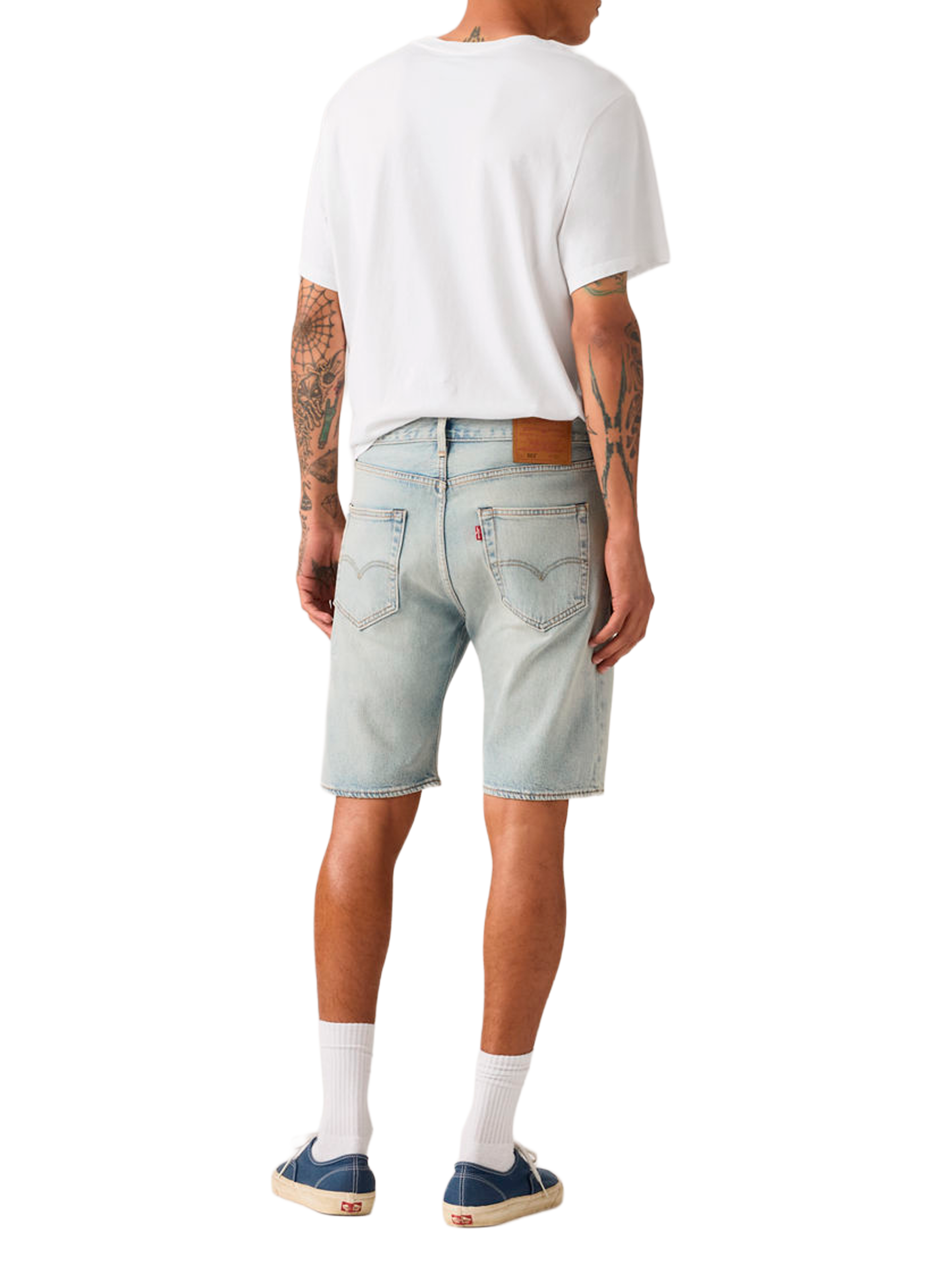 Short denim en coton mélangé LEVI'S Bleu