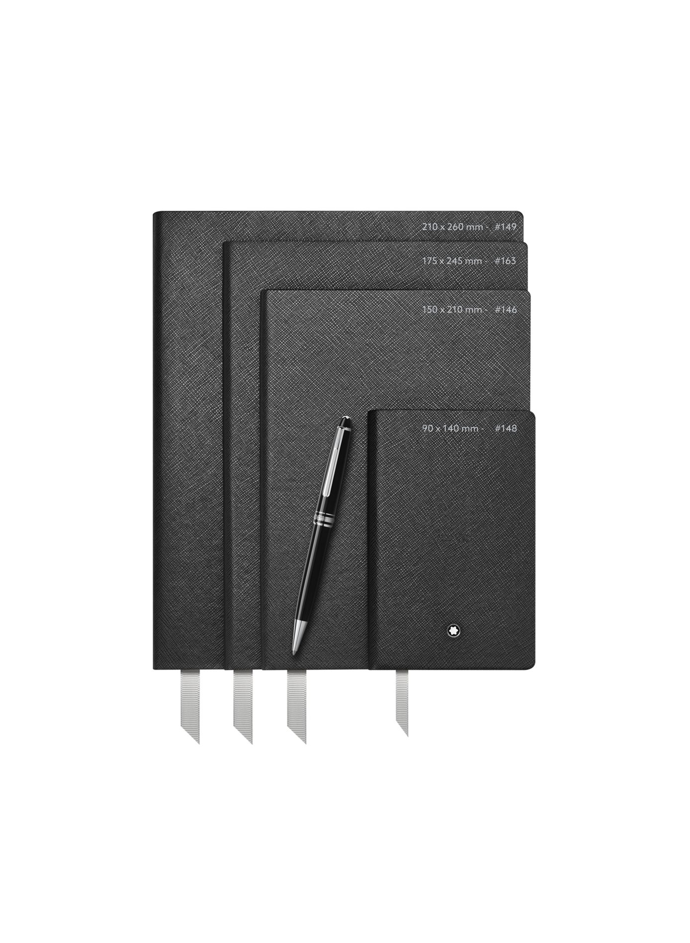 Lot de deux carnets d'écriture MONTBLANC Noir