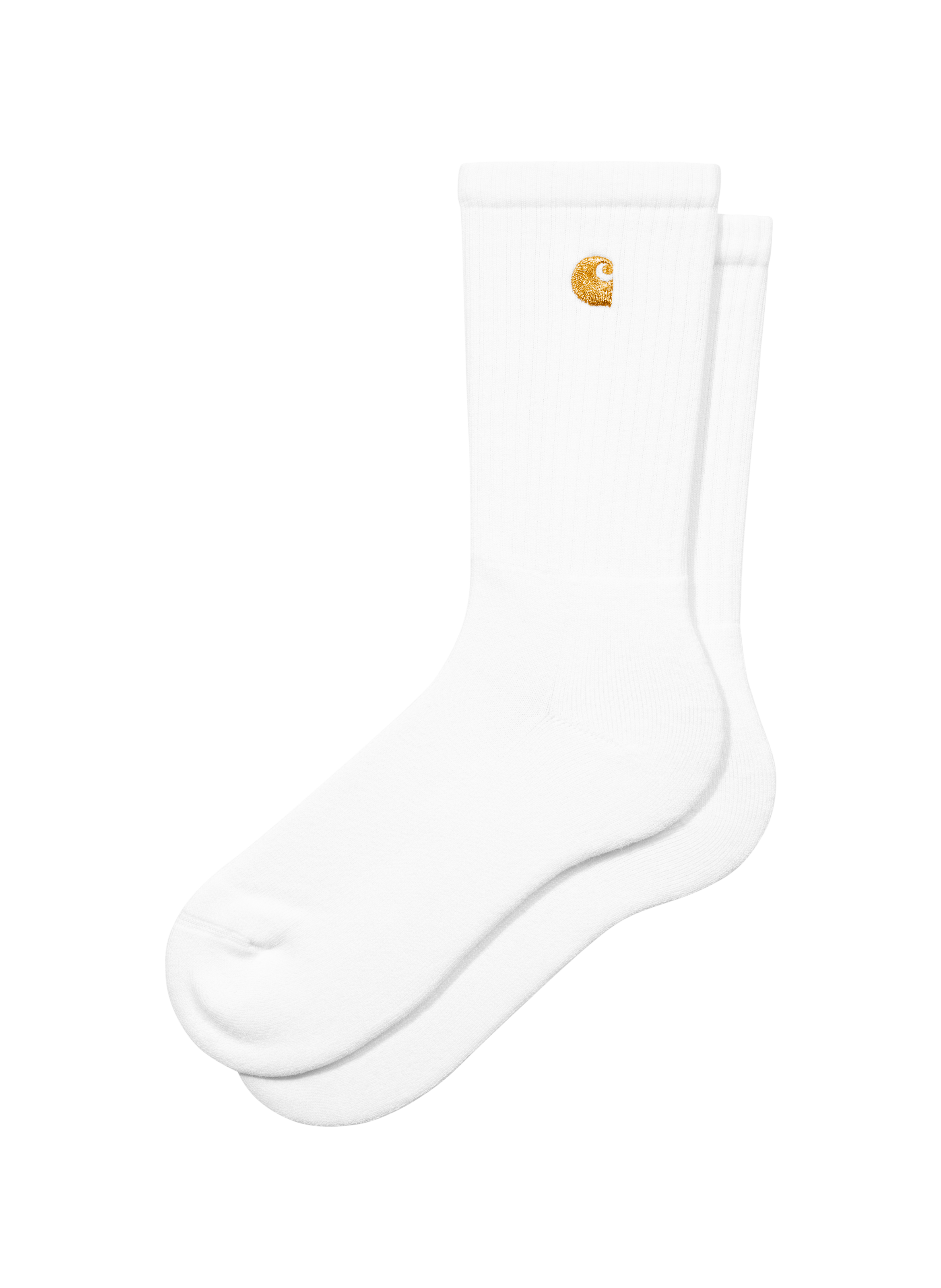 Mid-calf socks with logo embroidery in blended cotton CARHARTT WIP White