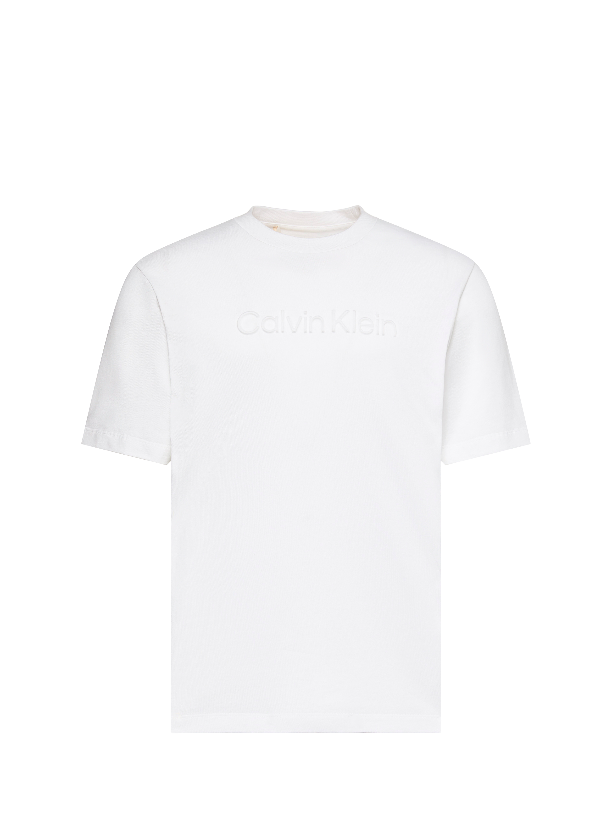 Embroidered BCI cotton t-shirt CALVIN KLEIN White