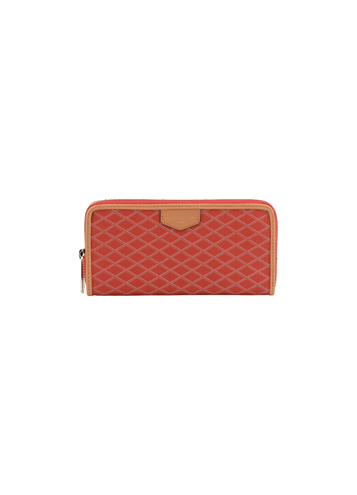 Waves | sac pochette en cuir POURCHET Rouge