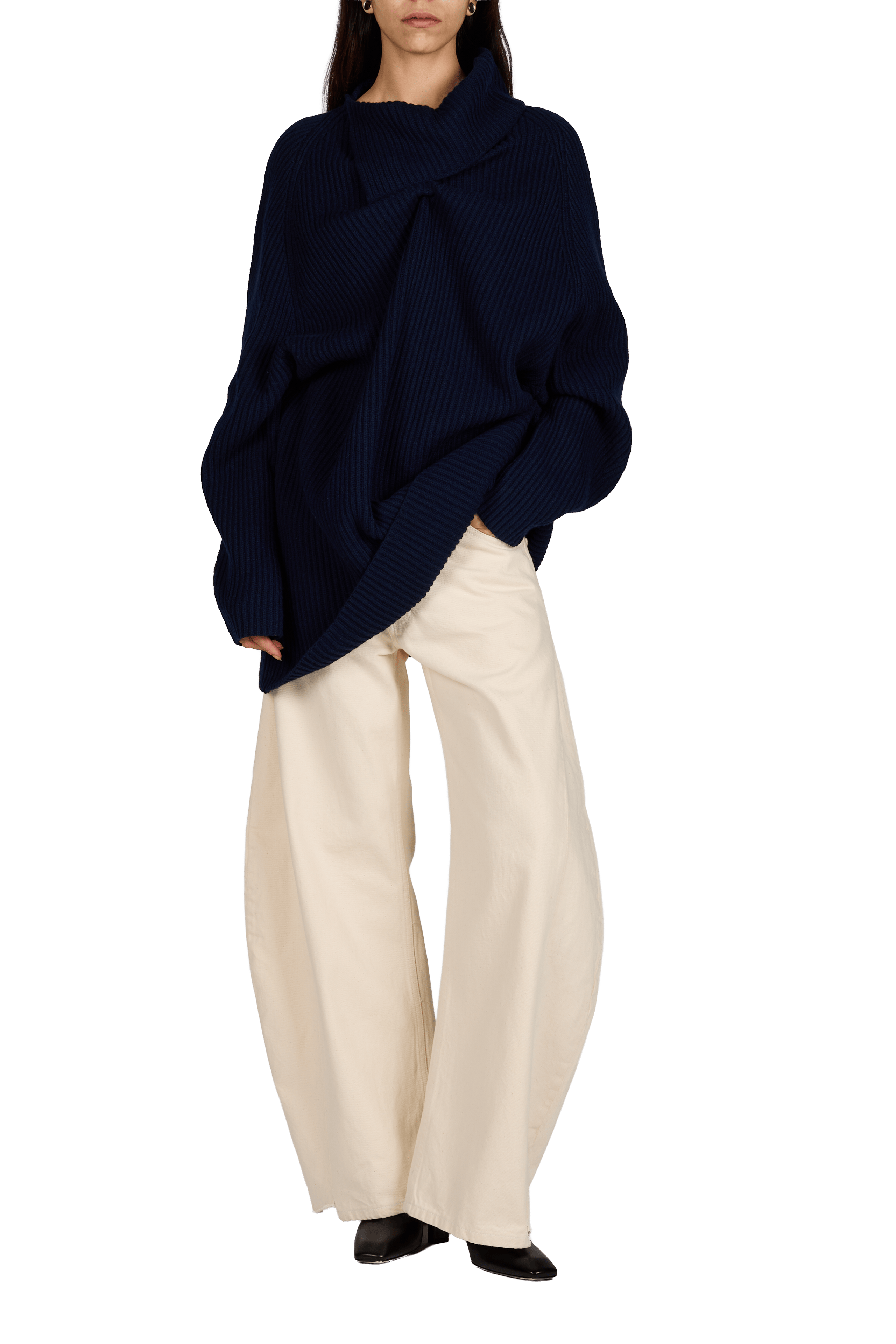 Pull ample en laine A.W.A.K.E. MODE Bleu