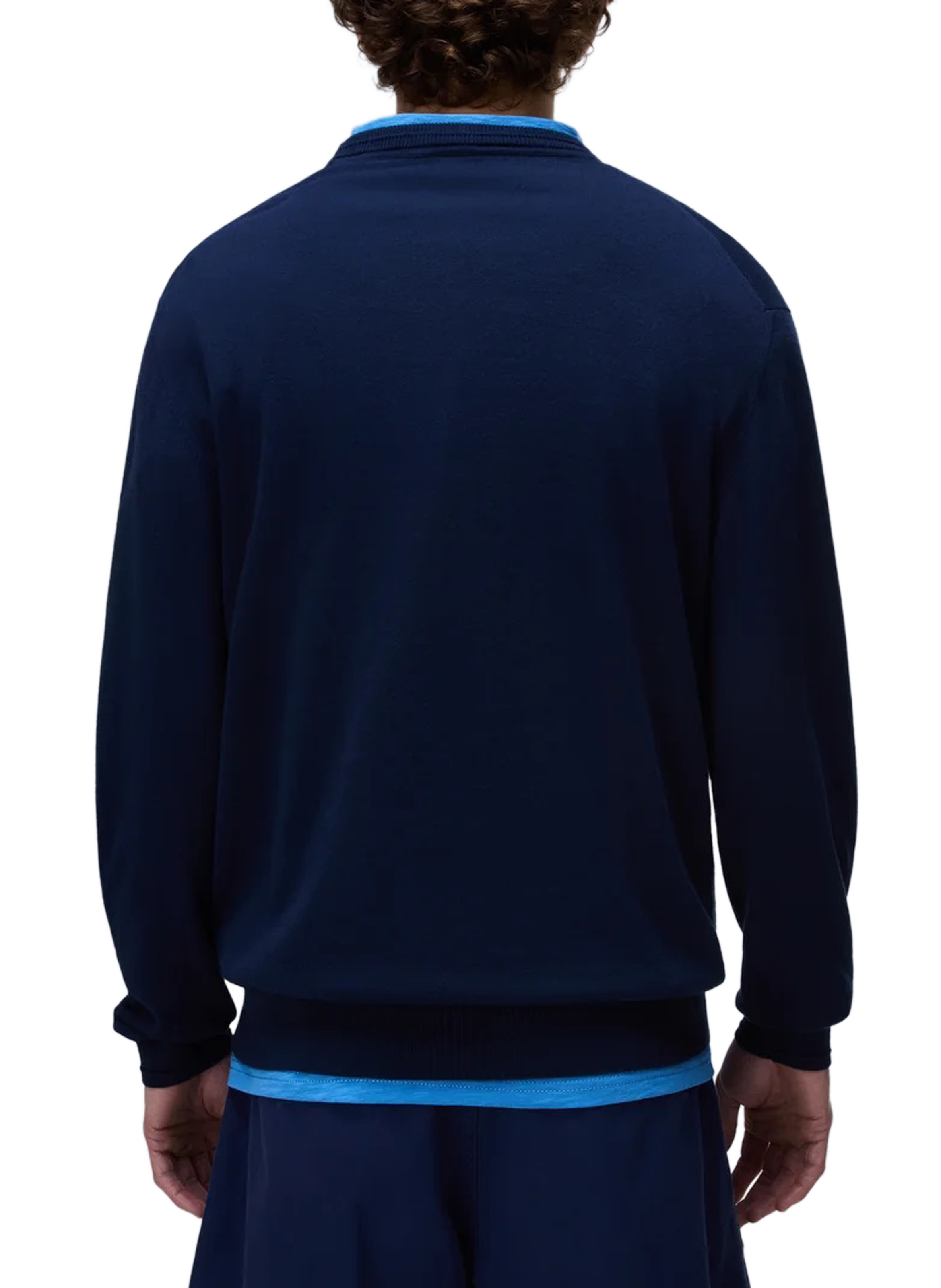 Pull droit Decatur 2.0 à logo brodé en coton NAPAPIJRI Bleu