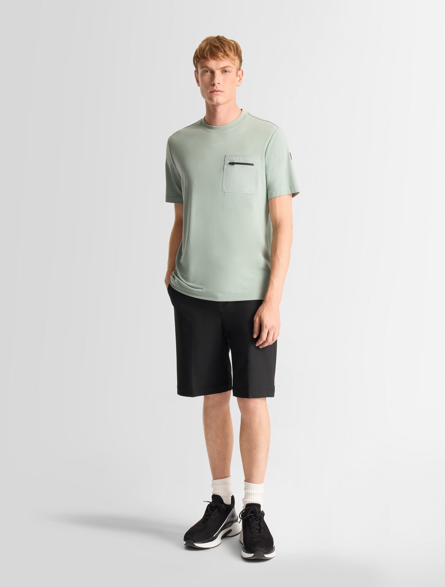 T-shirt rivio col rond coupe ajustée FUSALP Vert