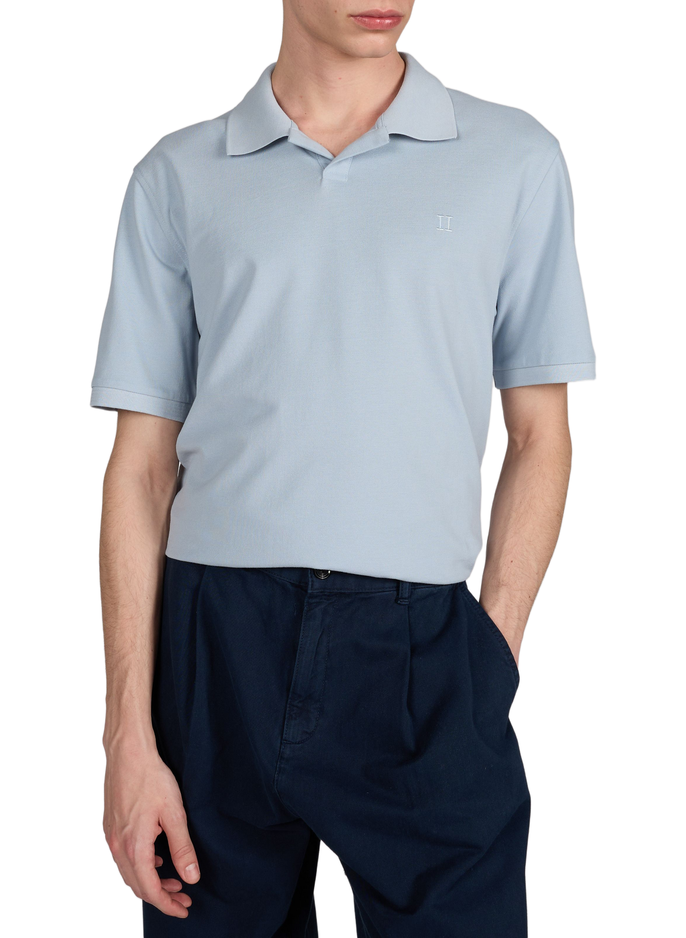 Cotton polo shirt LES DEUX Blue