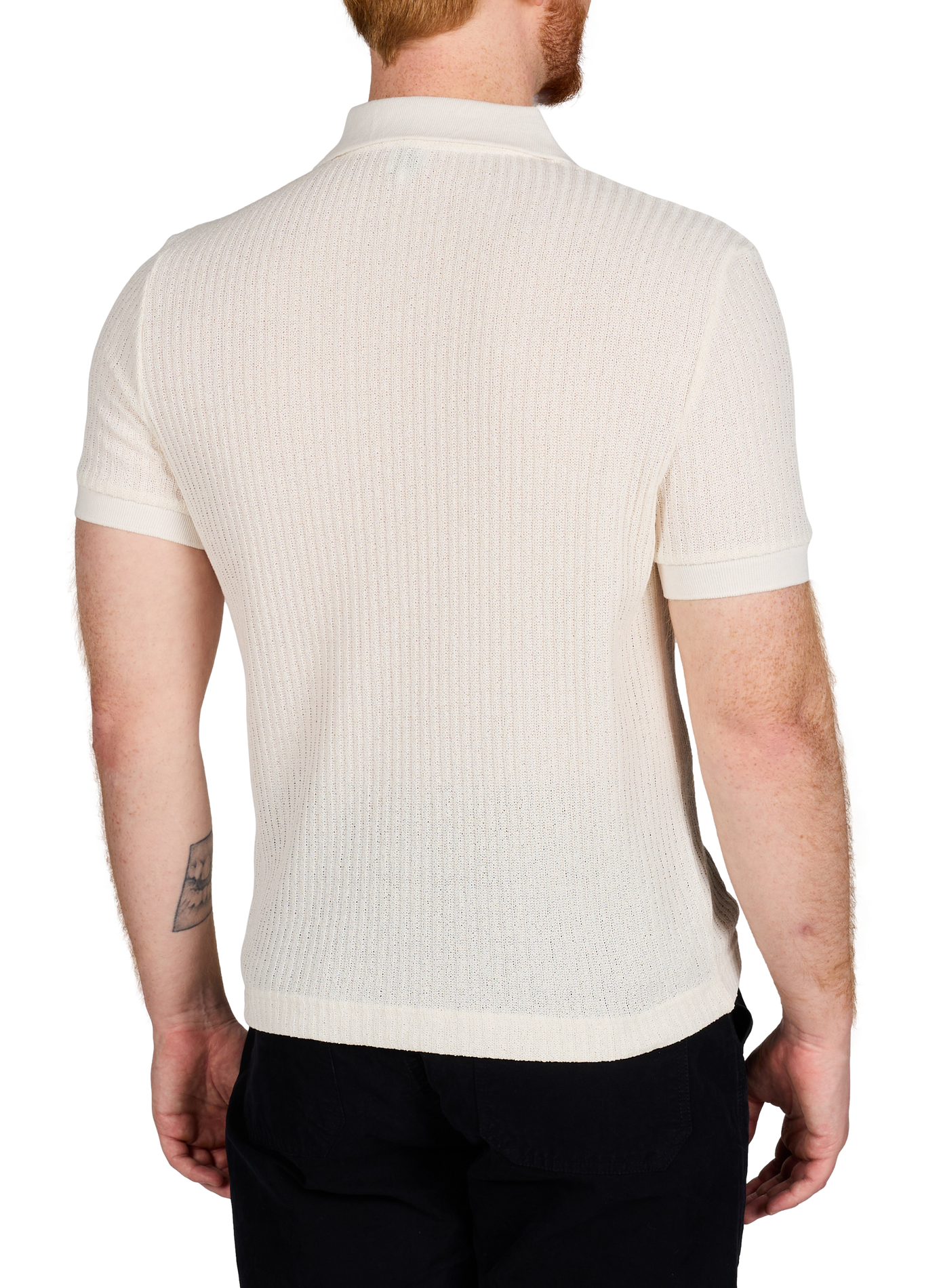 Polo manches courtes en coton AU PRINTEMPS PARIS Beige