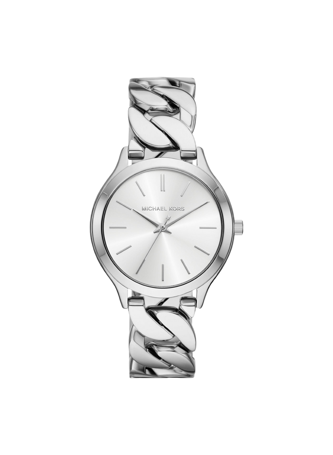 Montre quartz Slim Runway en acier inoxydable MICHAEL KORS MONTRES Blanc