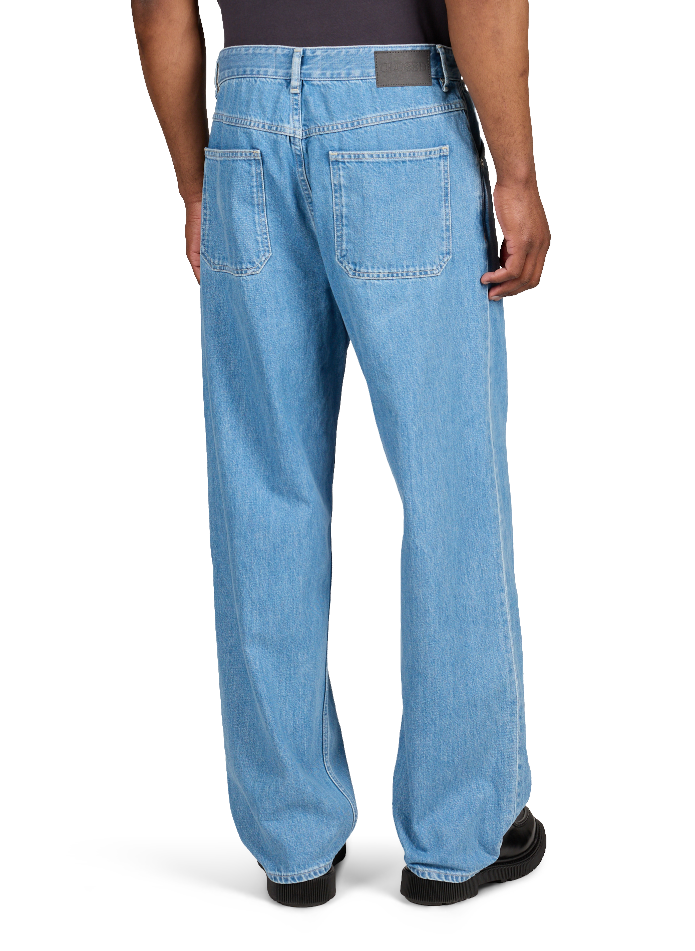 Rechte jeans van katoen. CLOSED Blauw