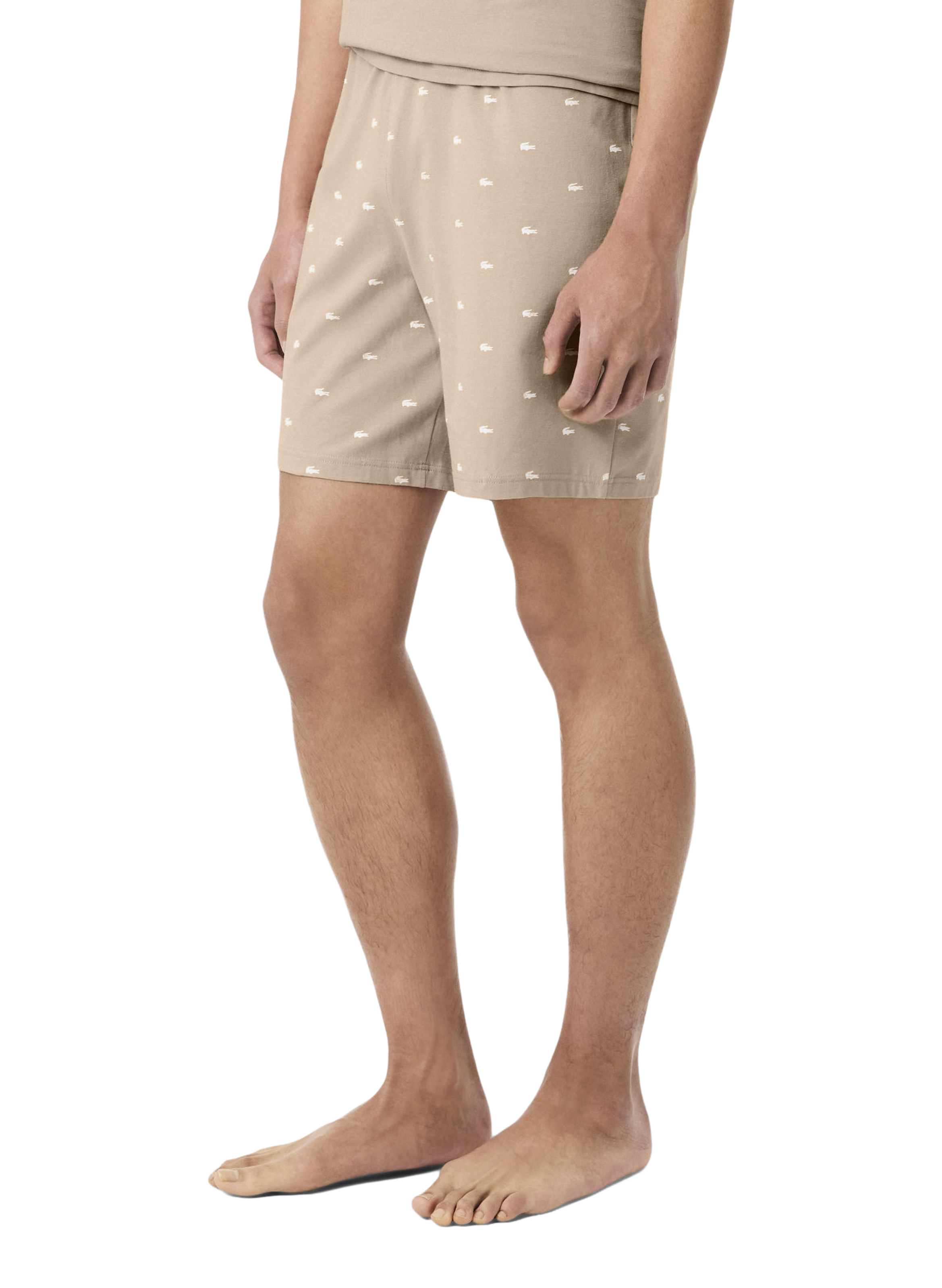 Ensemble de pyjama short en coton mélangé LACOSTE Rose