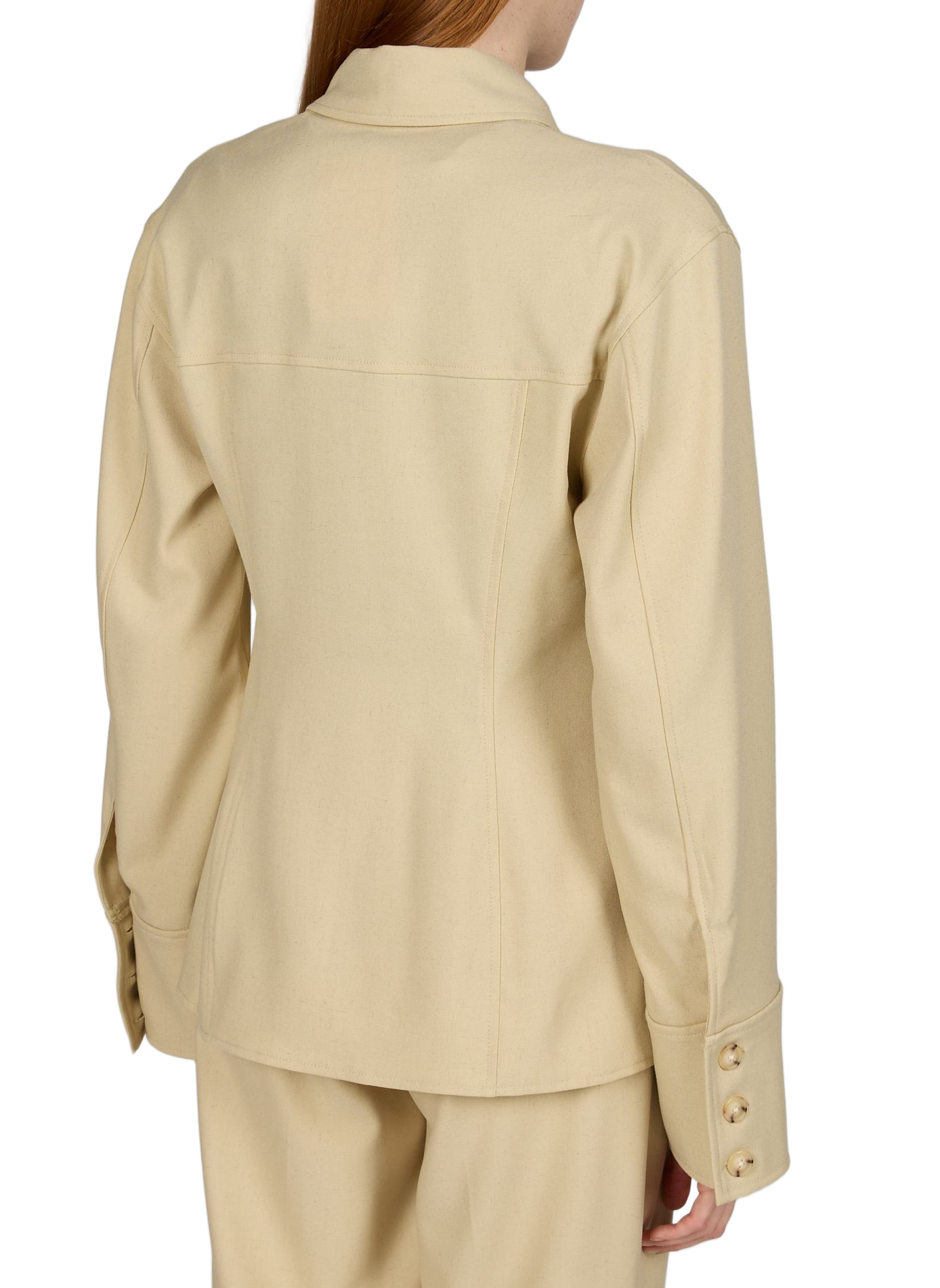 Fitted classic collar shirt TOPSHOP Green