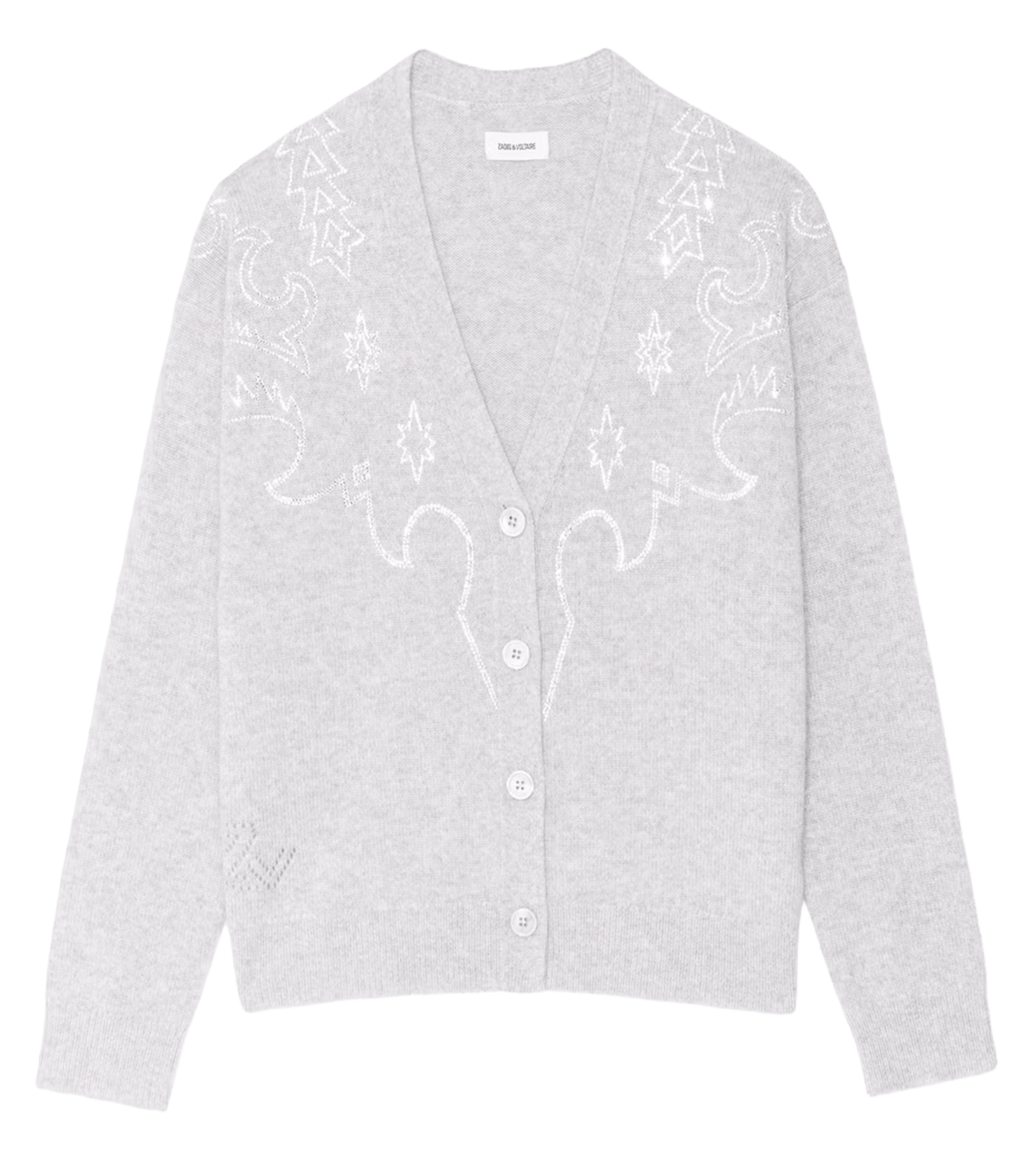 Gilet col v en cachemire salomy ZADIG&VOLTAIRE Gris