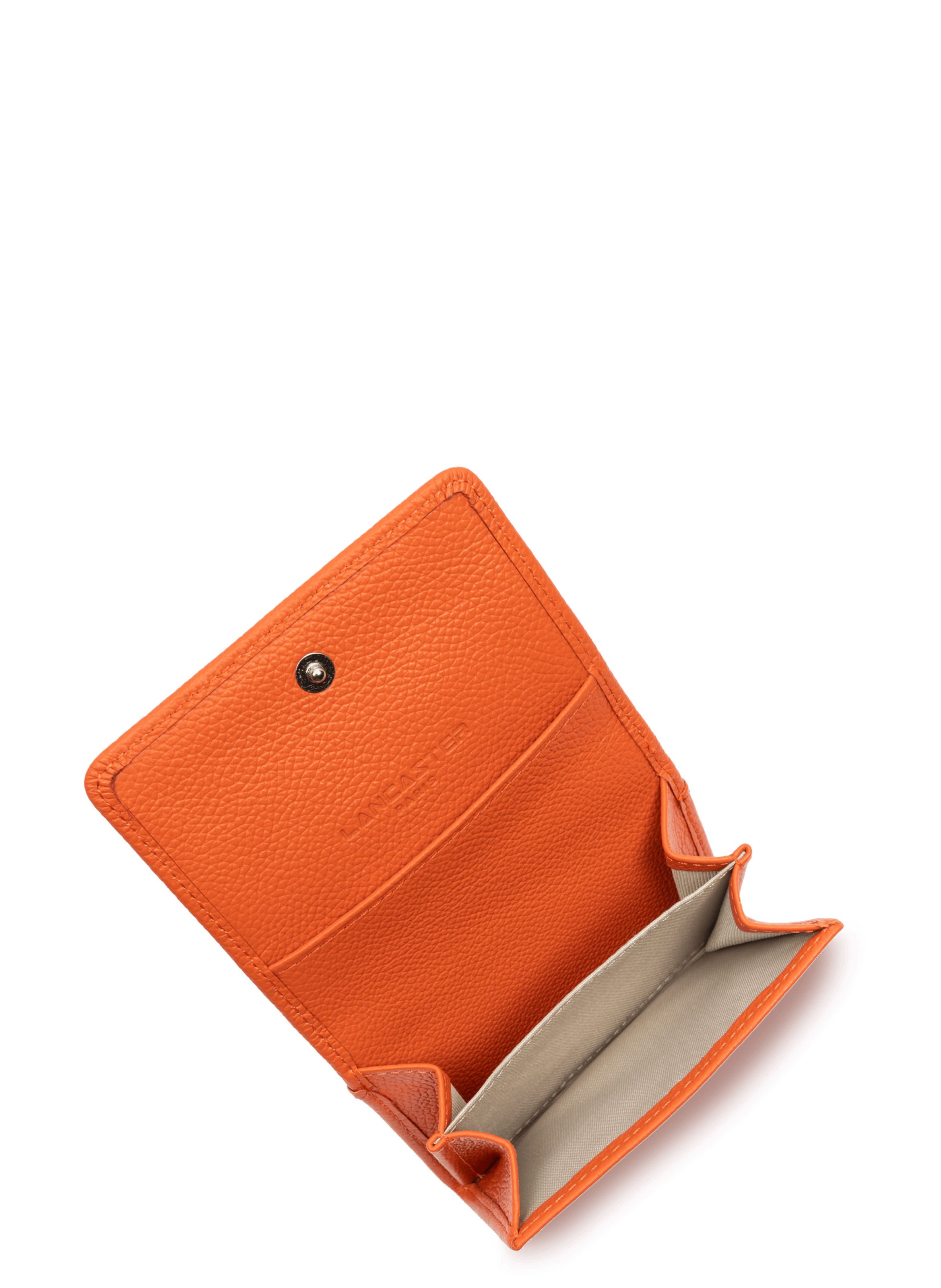 Porte-cartes - foulonné pm LANCASTER Orange
