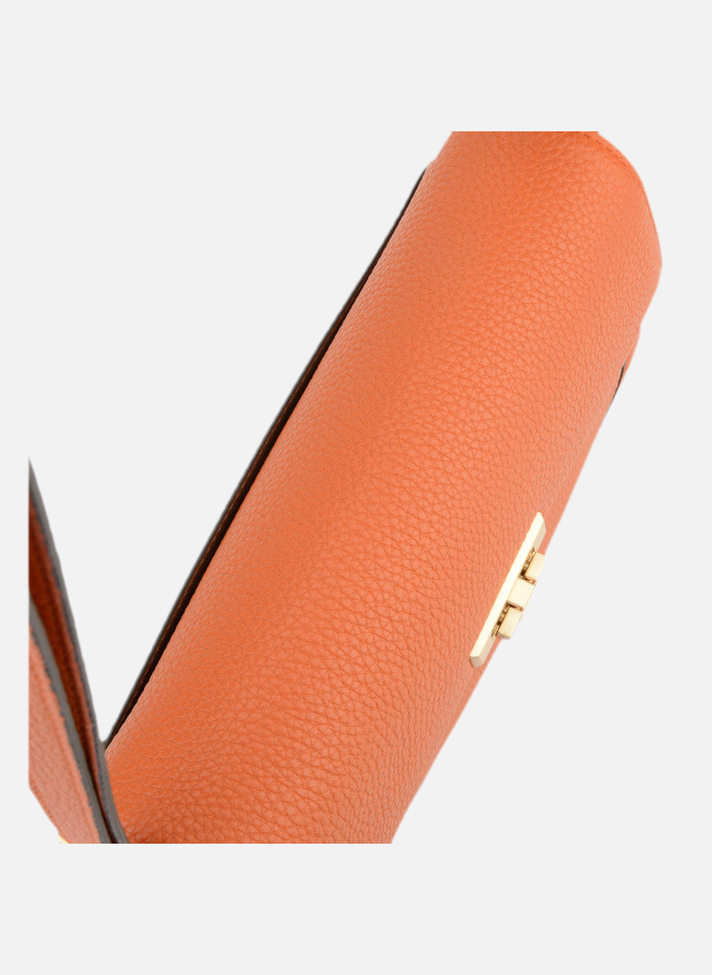 Auteuil | sac porté travers gm en cuir de vachette POURCHET Orange