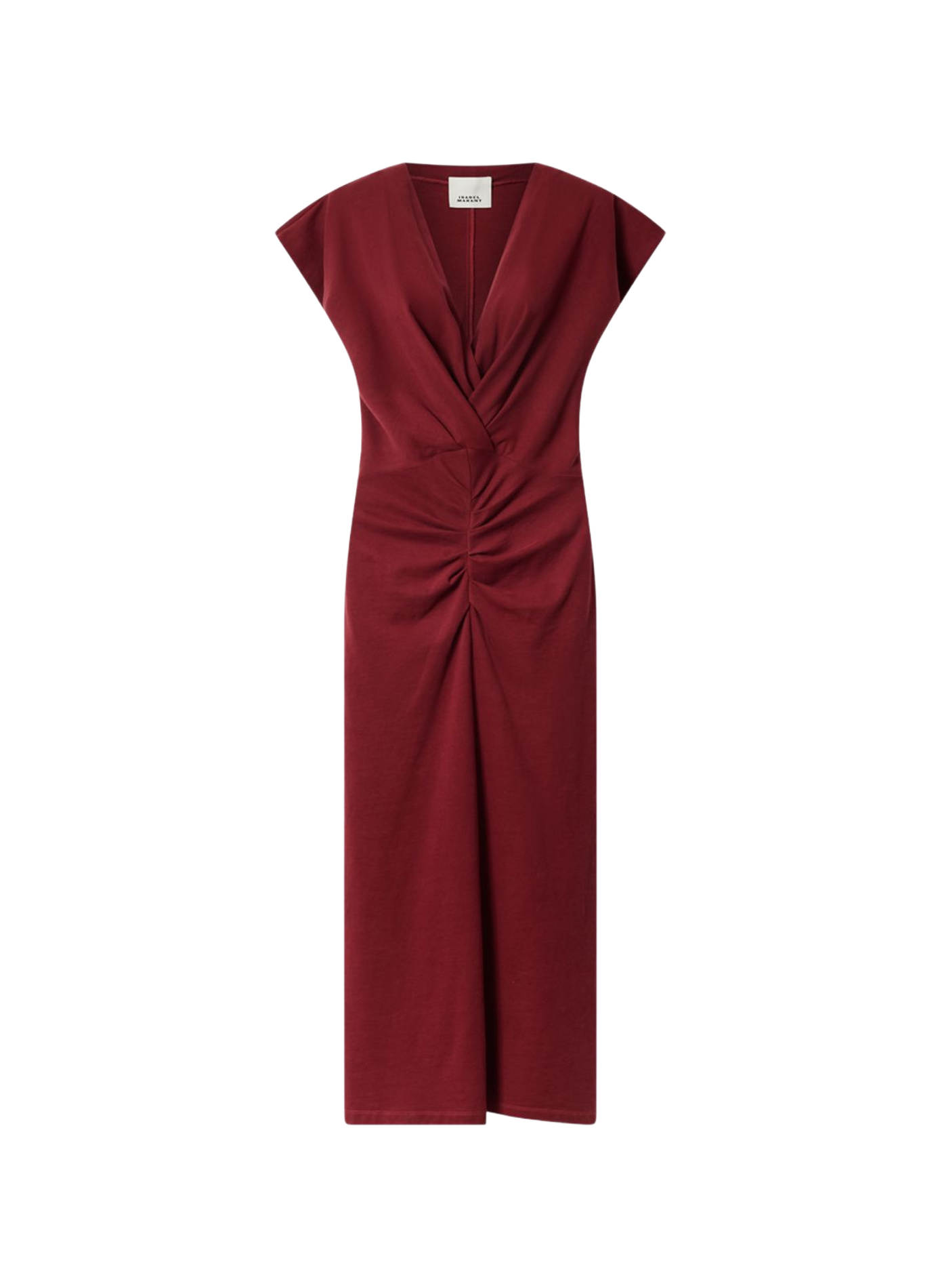 Langes Wickelkleid Nadra aus Baumwolle ISABEL MARANT Rot