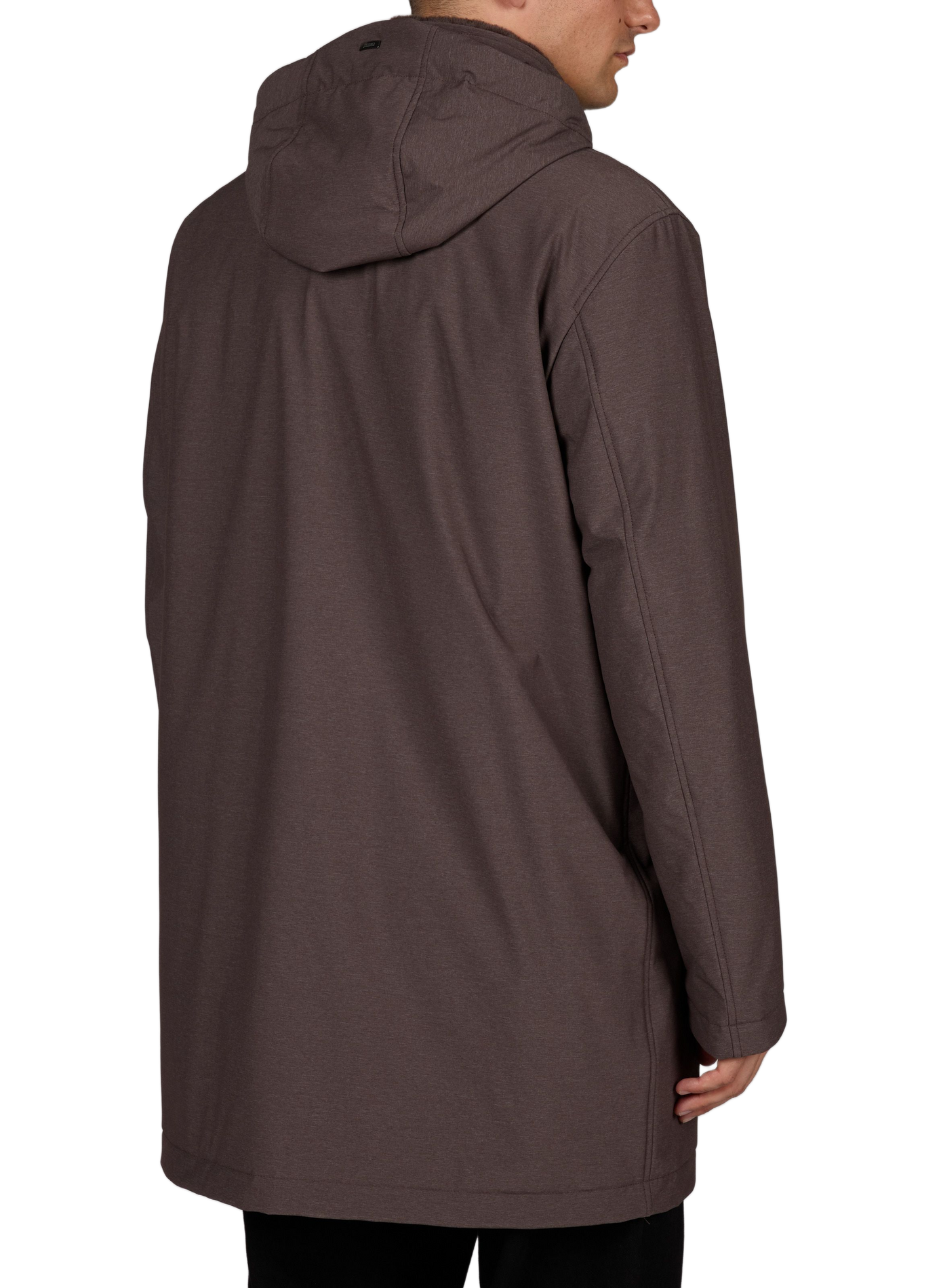 Parka with removable collar and hood HERNO Brown