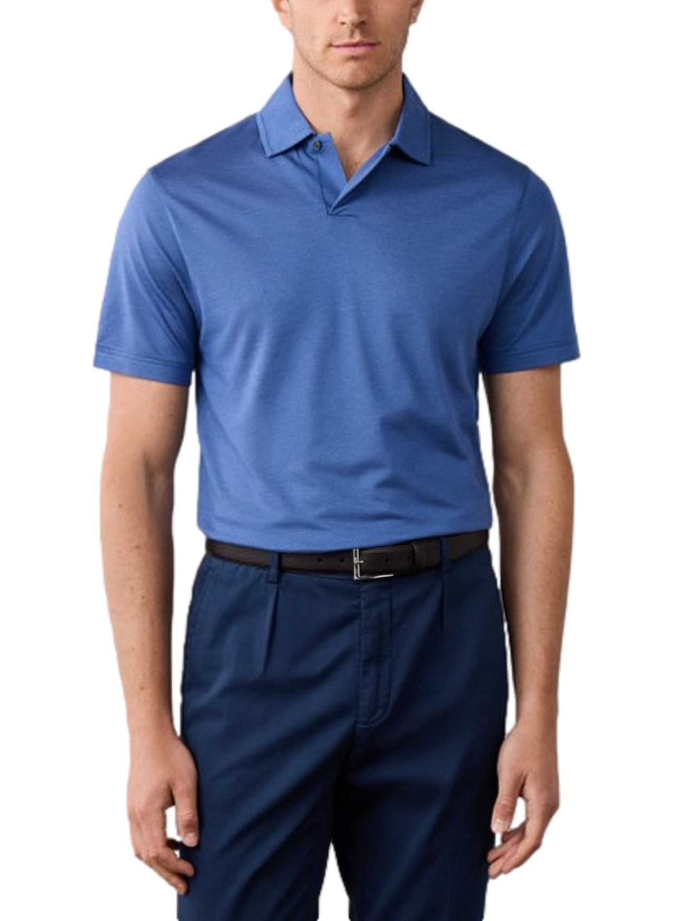 Polo droit à manches courtes HACKETT Bleu