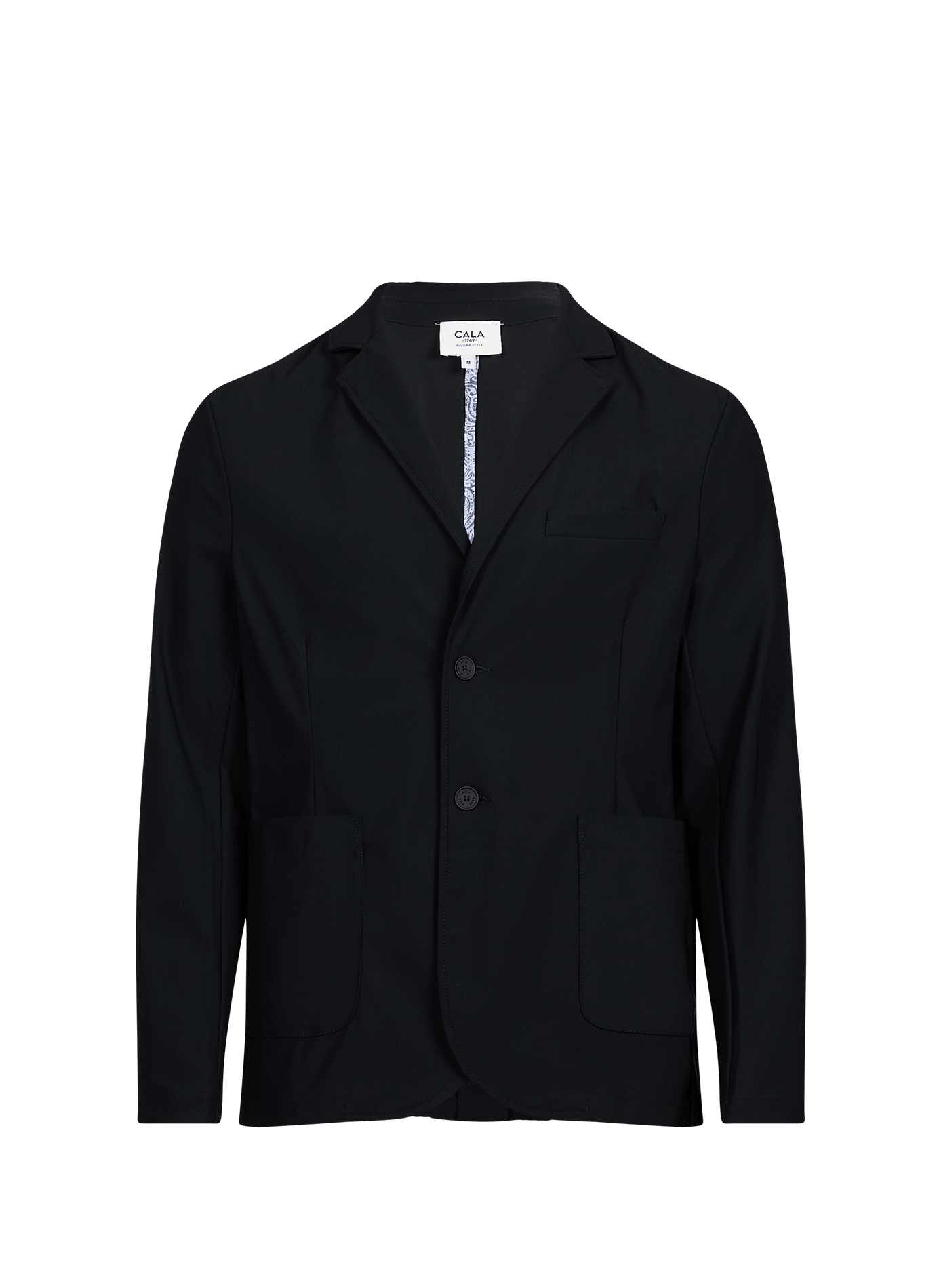 Straight blazer with tailored collar 1789 CALA Black