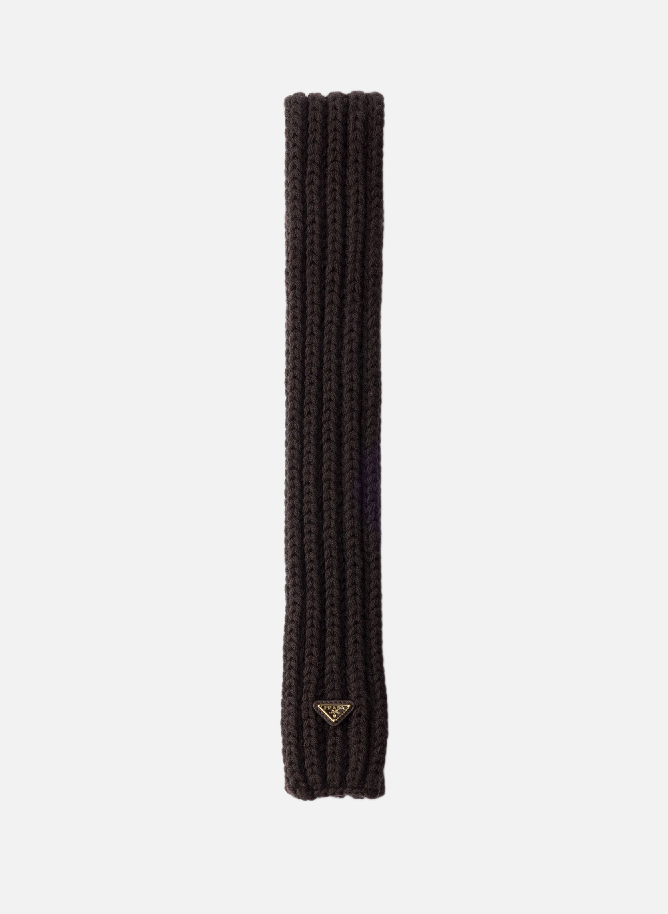 Écharpe en laine PRADA Marron
