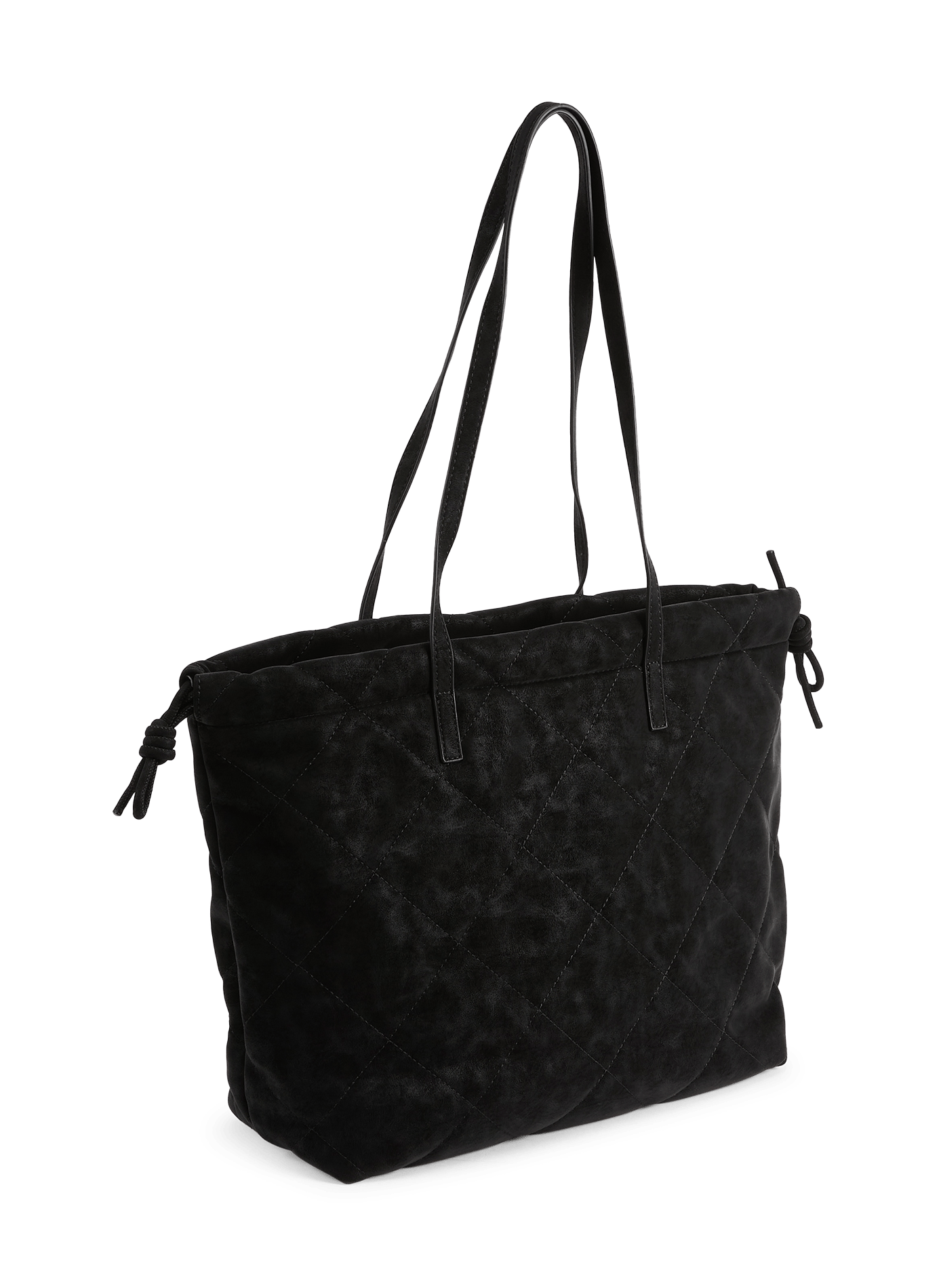 Matte effect quilted handbag AU PRINTEMPS PARIS Black