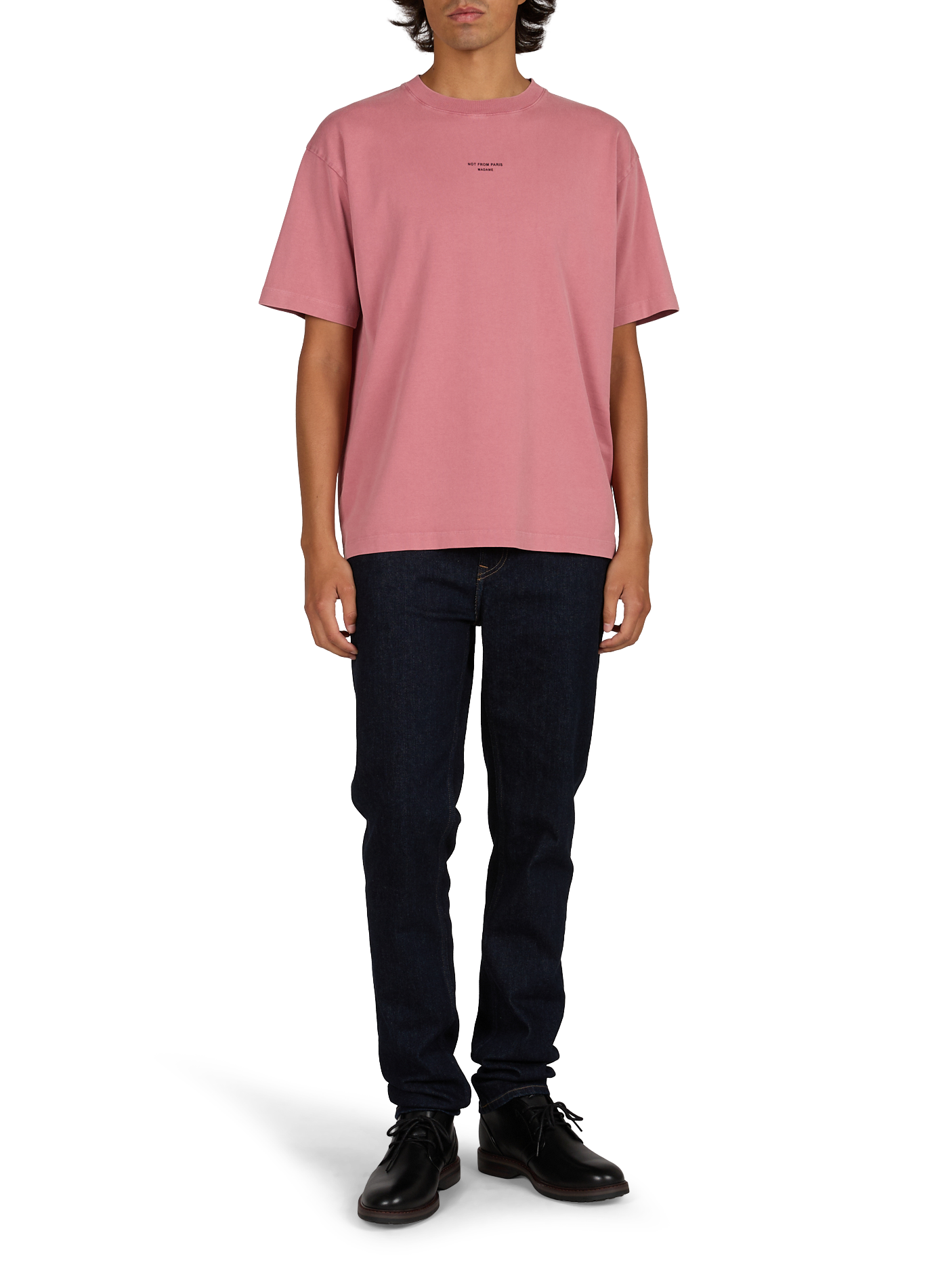 Oversize T-Shirt aus Baumwolle DROLE DE MONSIEUR Rosa