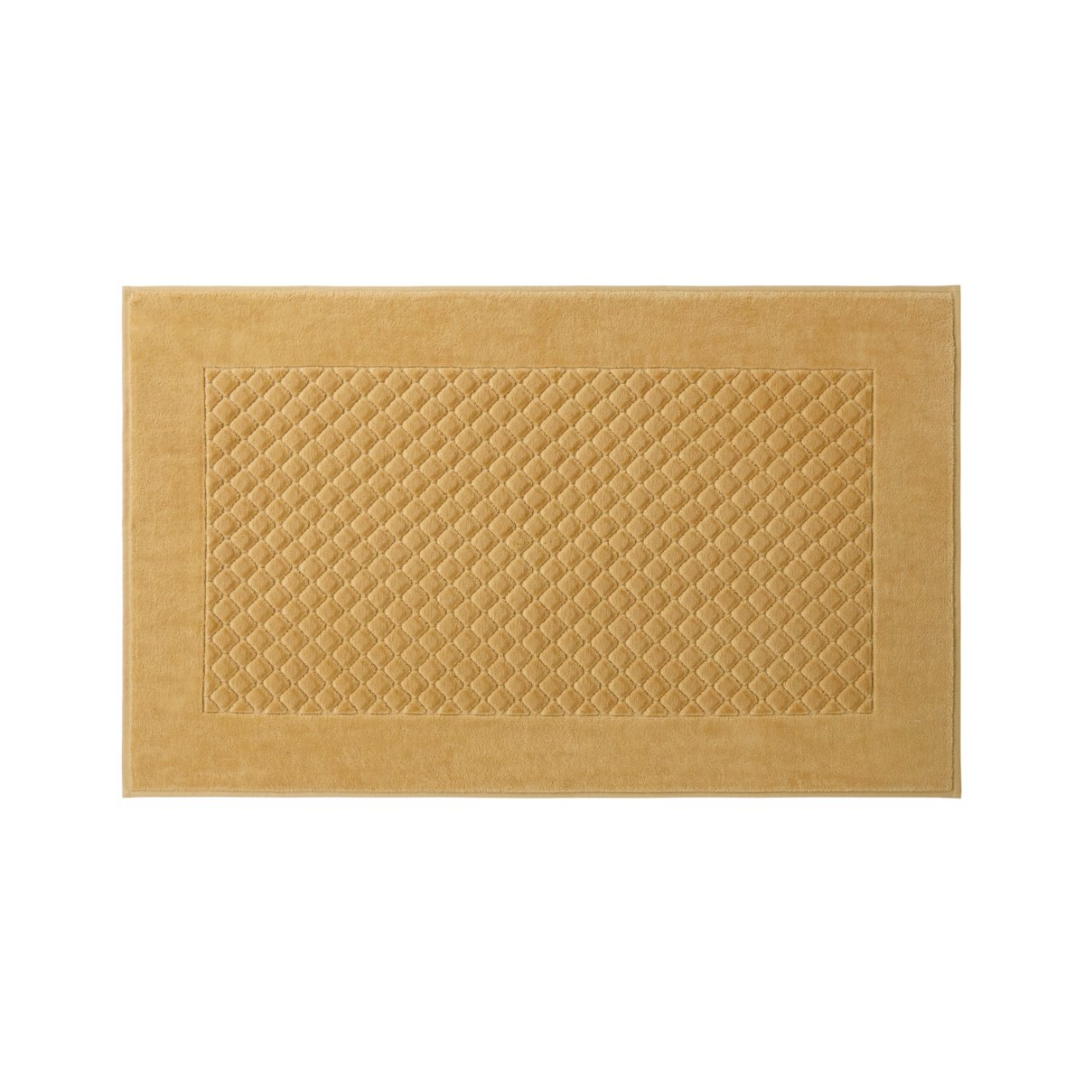 Tapis de bain  en coton, etoile YVES DELORME Jaune