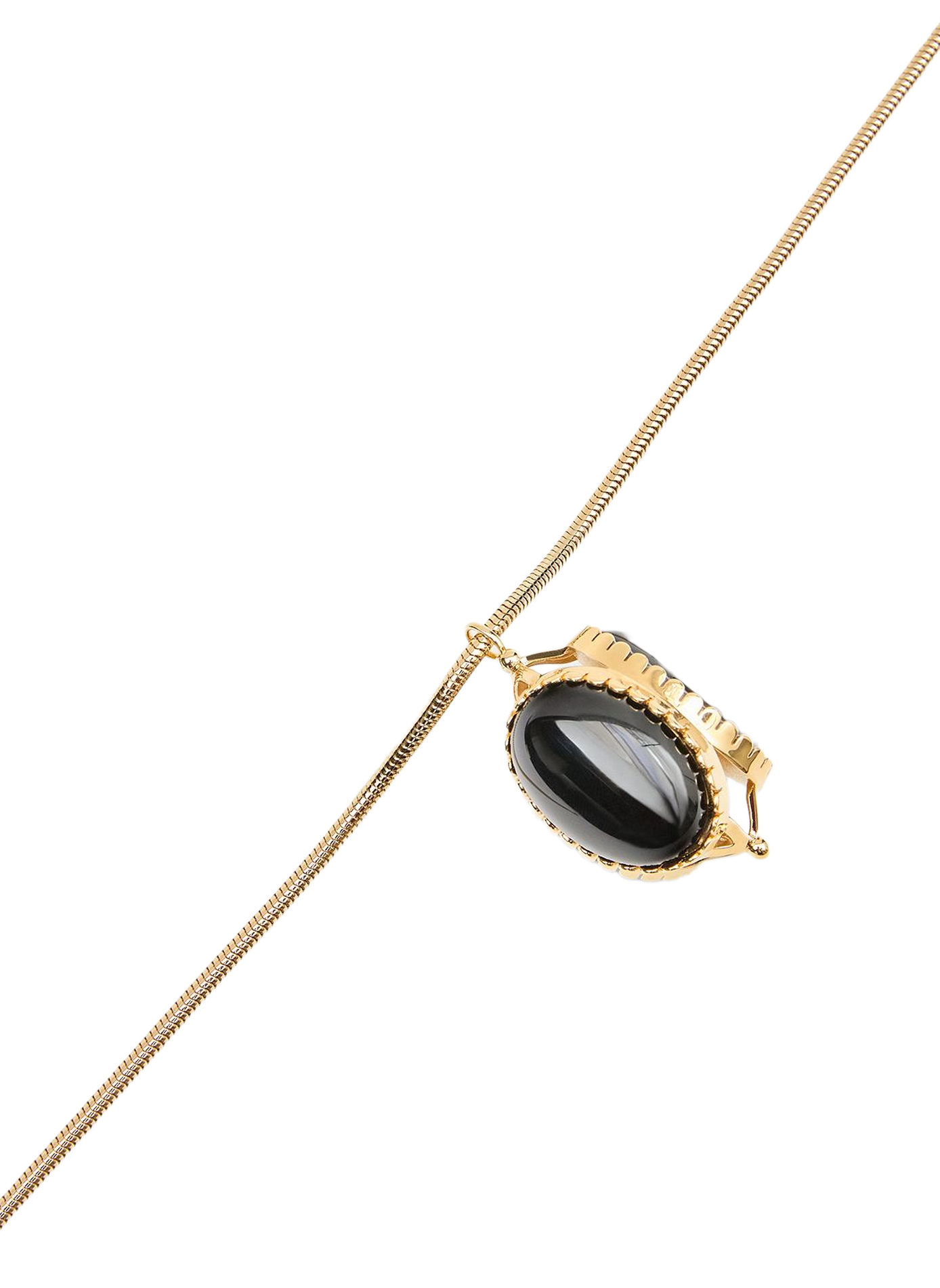 Sautoir Hanae à pendentif triple face ISABEL MARANT Noir