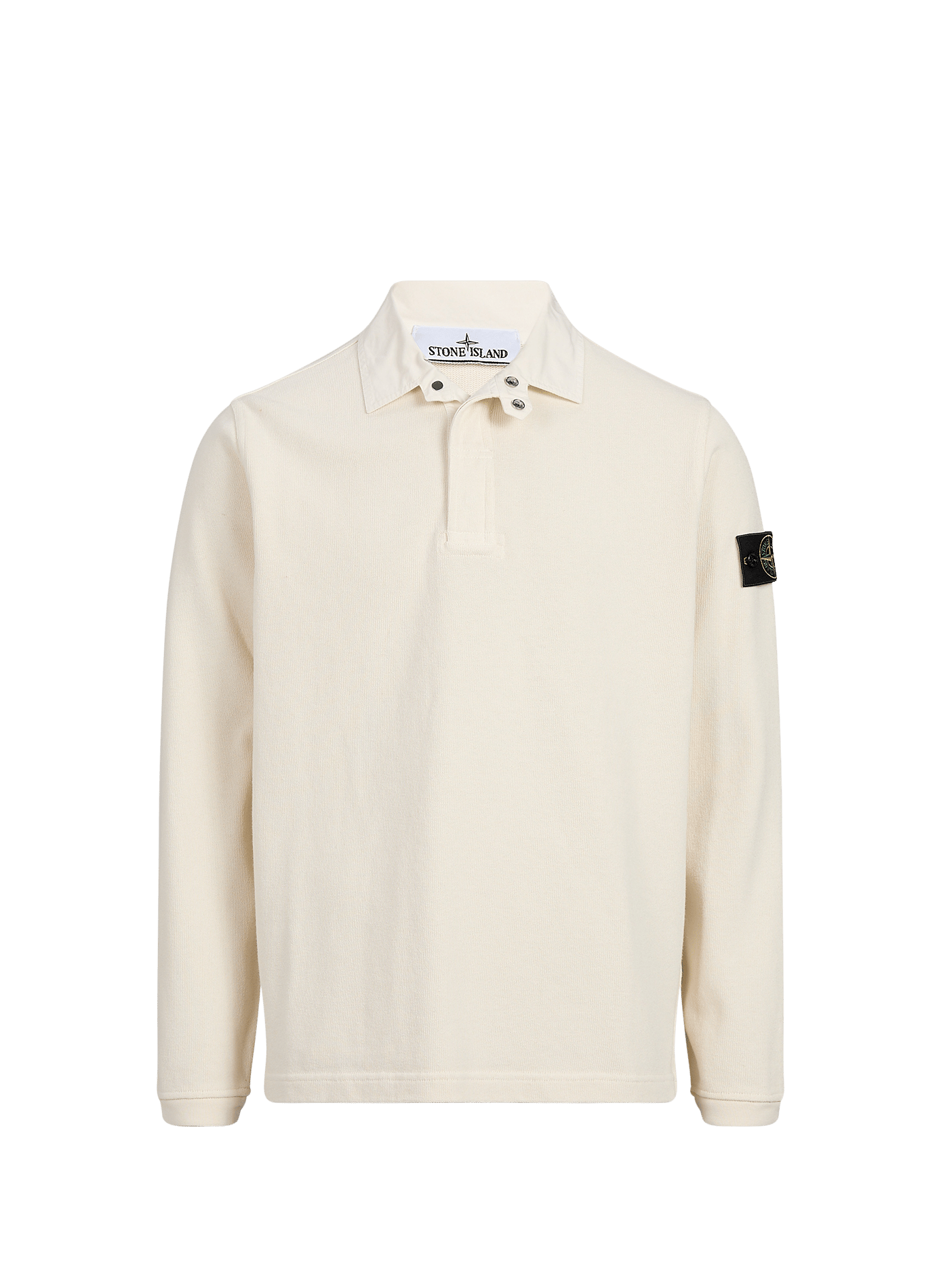 Polo à manches longues en coton STONE ISLAND Beige
