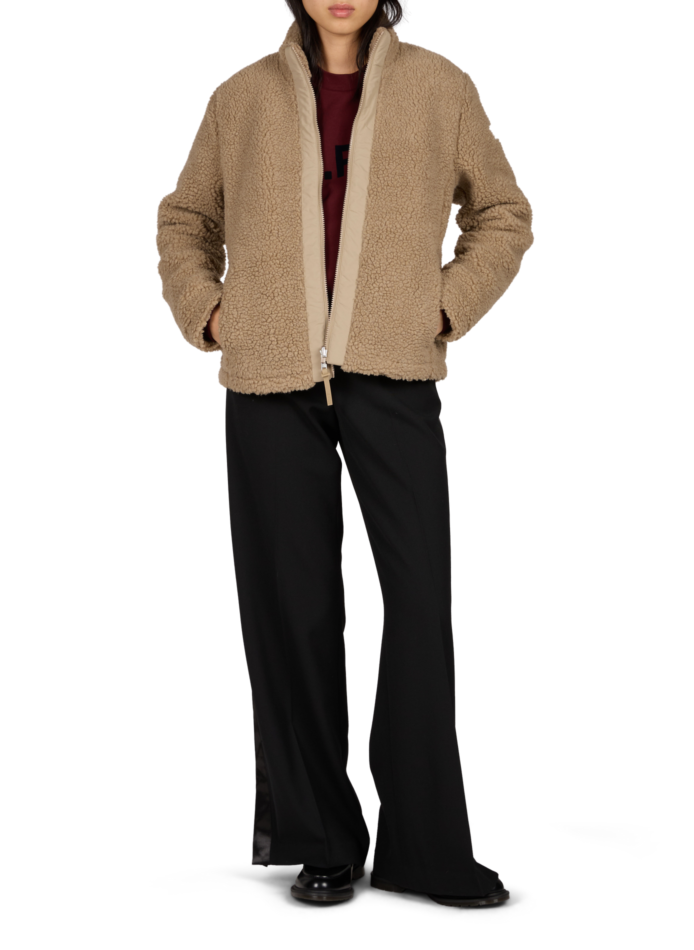 Straight jacket with high collar AIGLE Beige
