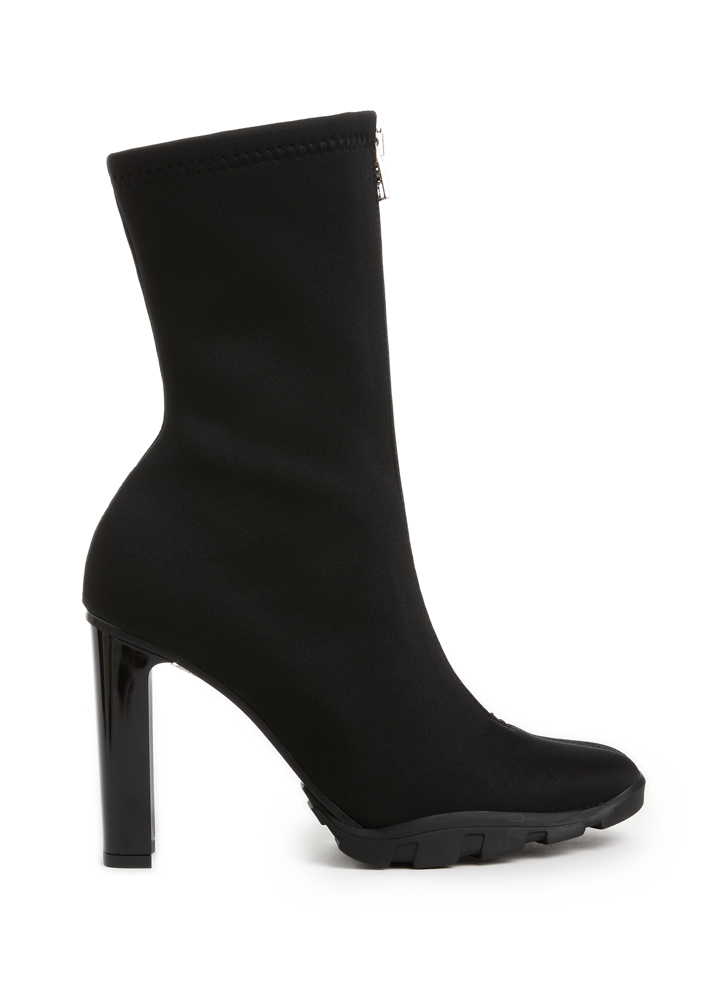 ALEXANDER MCQUEEN Slim Tread neoprene boots Black