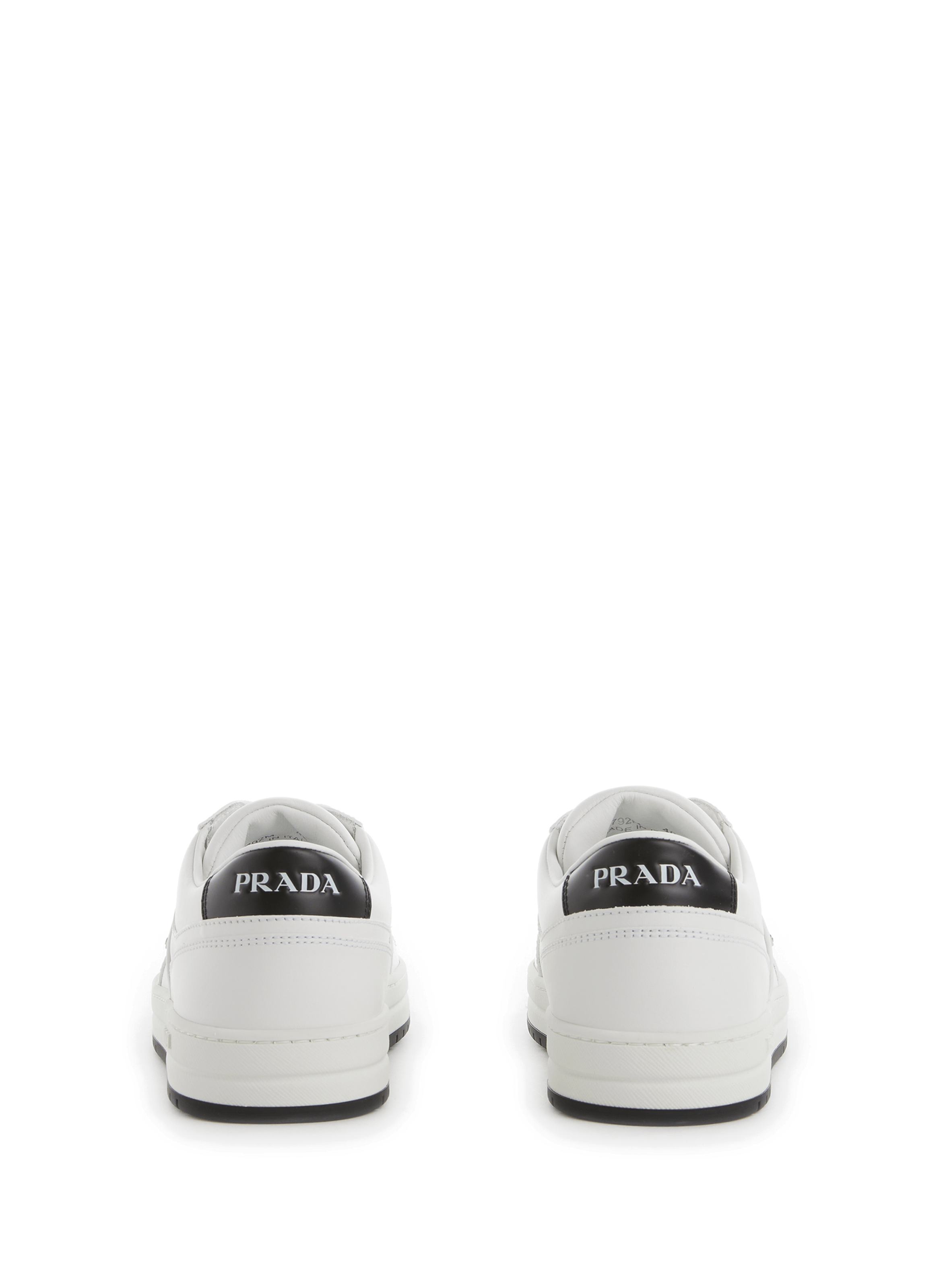 Leather sneakers PRADA White