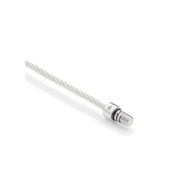 Bracelet câble le 9g guilloché pyramidal en argent poli