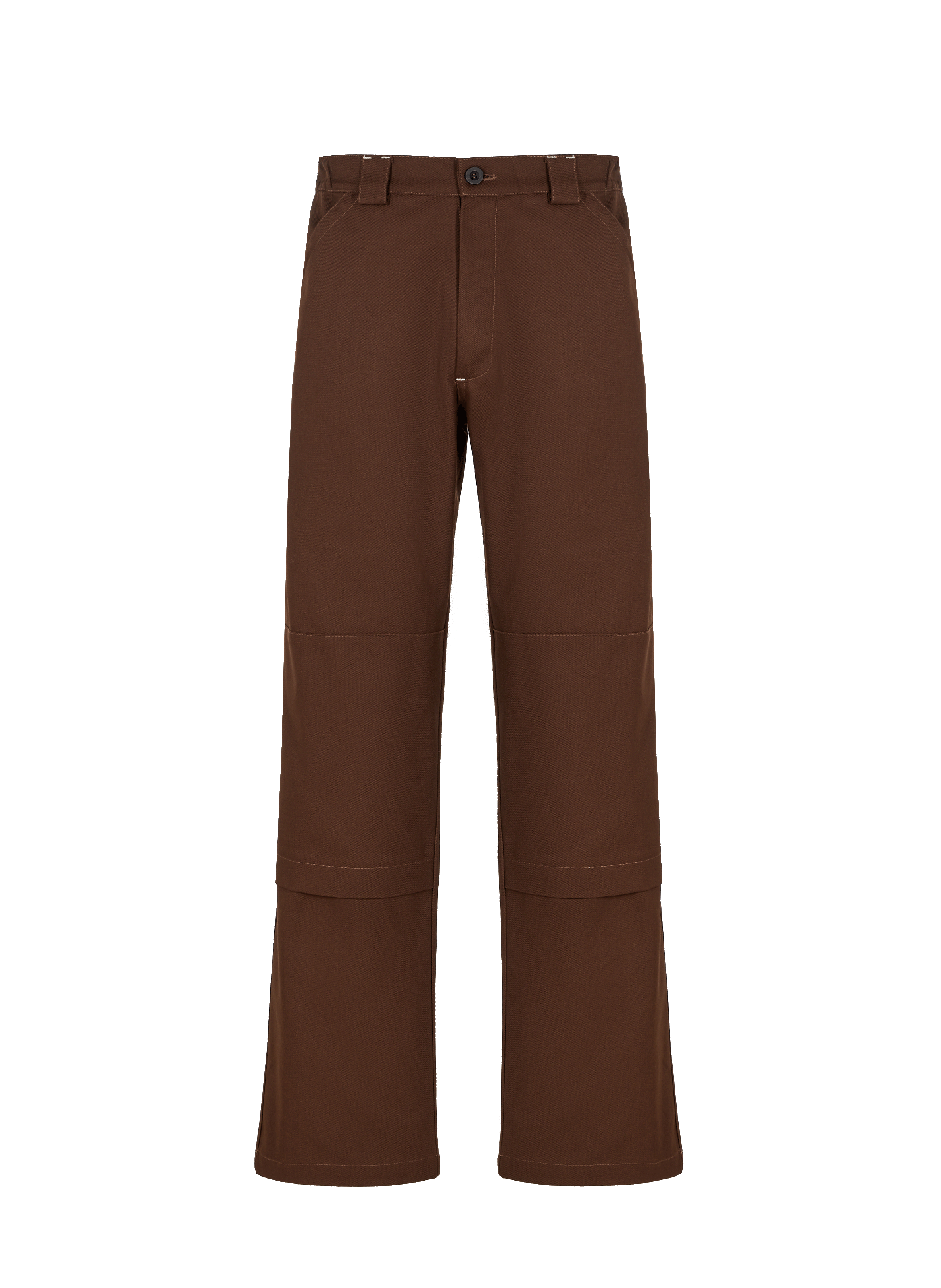 Pantalon droit en coton mélangé